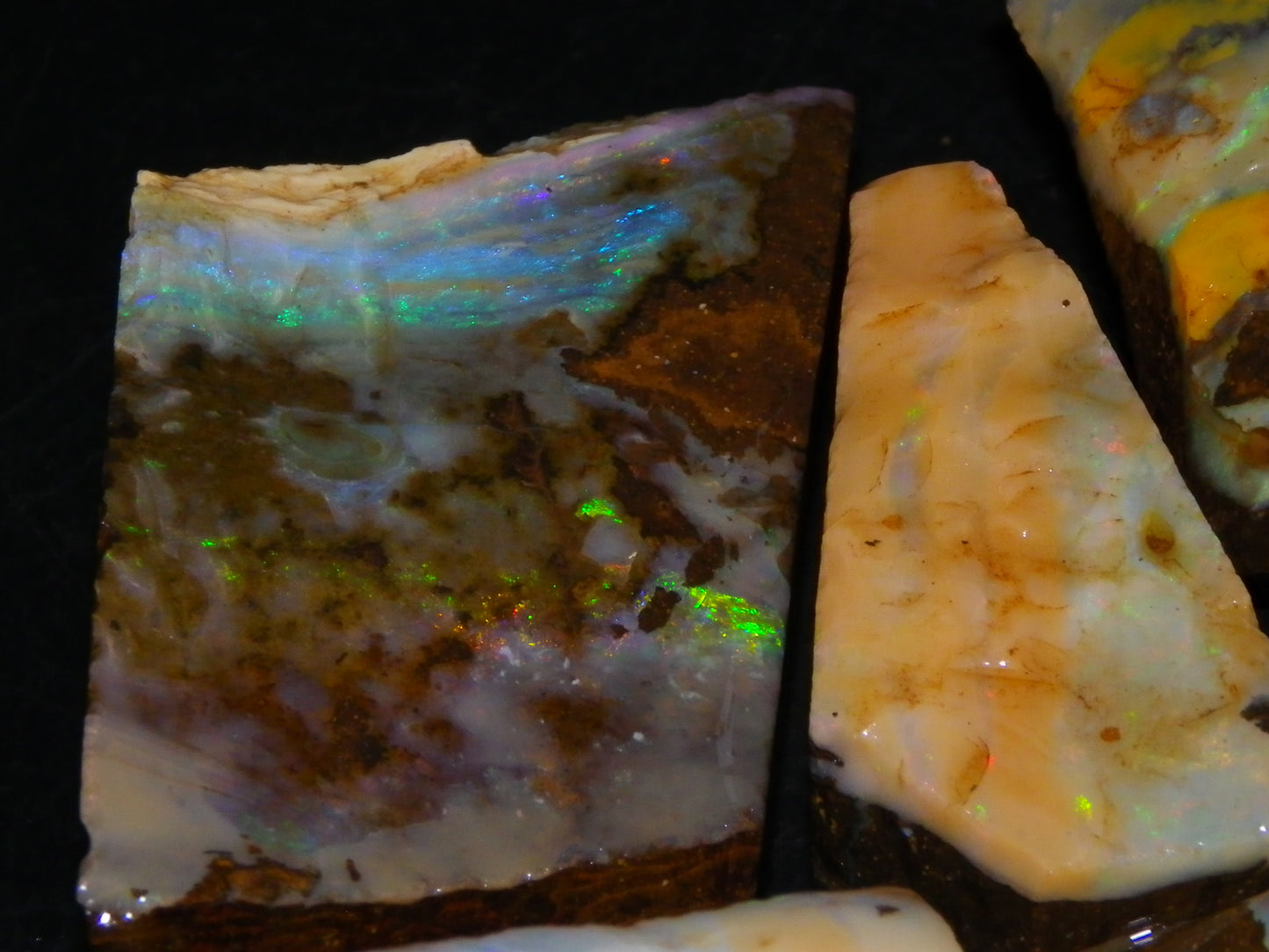Nice Rough/Rubbed Boulder Opal Parcel 624cts Some Fires Caramel Potch/specimens
