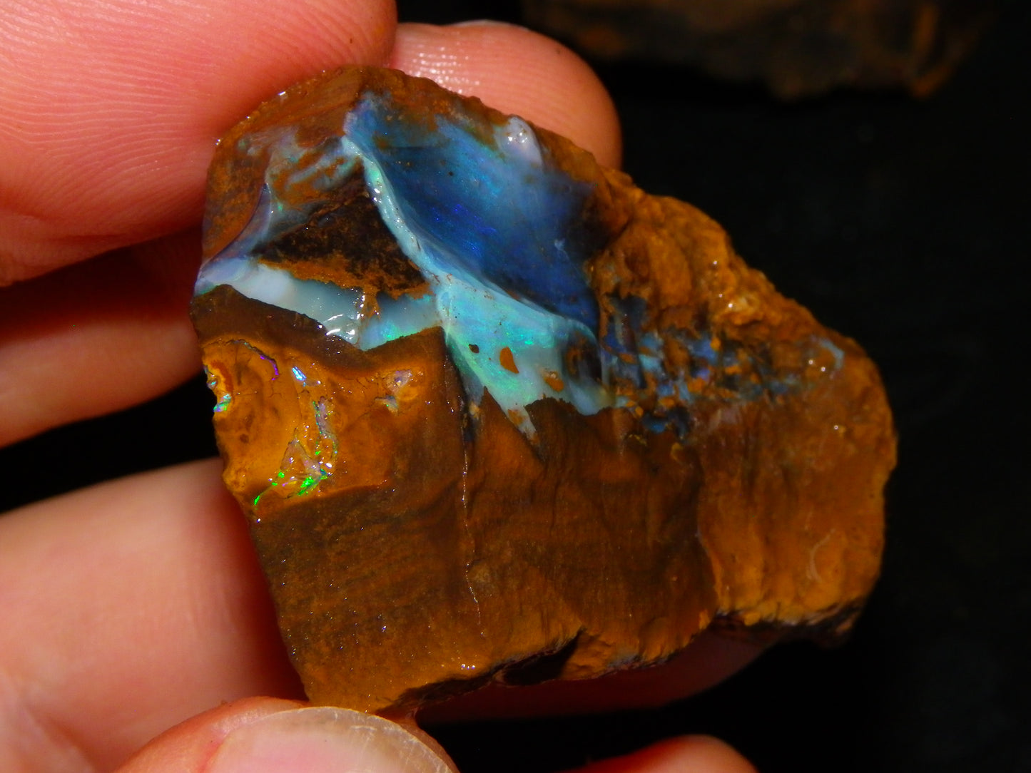 Nice Rubbed/Rough/Sliced Boulder Opals 1385cts Some Veins/Fires Green/Blues