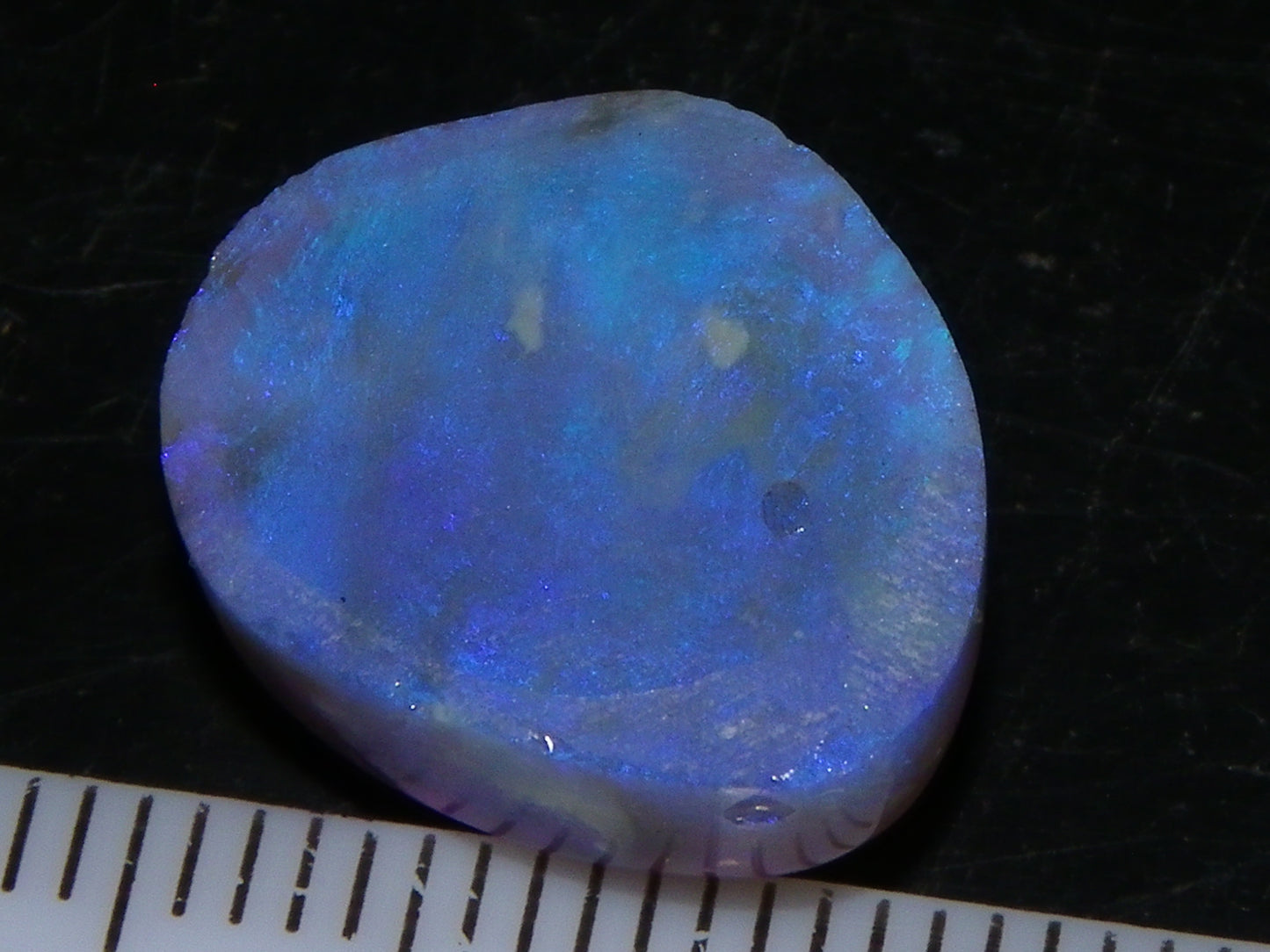 Nice Lightning Ridge Crystal Opal Cab 9.09cts Blue/Purple Fires Australia