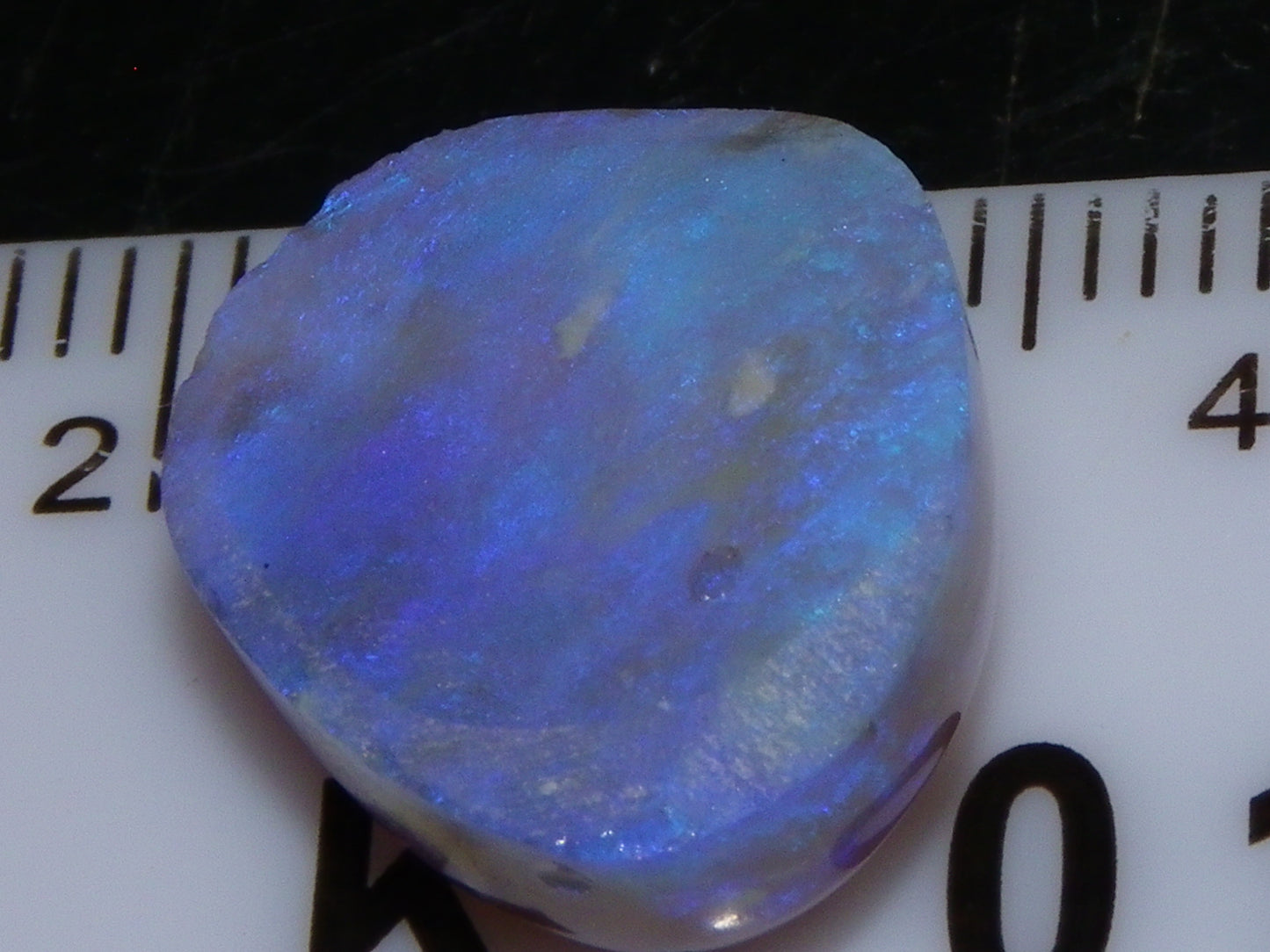 Nice Lightning Ridge Crystal Opal Cab 9.09cts Blue/Purple Fires Australia