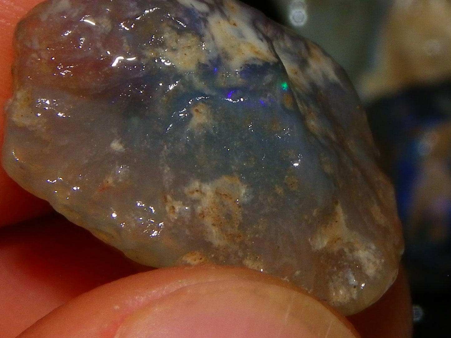 Nice Rough/Rubbed Lightning Ridge Opal Parcel 254.6cts Nobby/Crystal 1 Rub :)