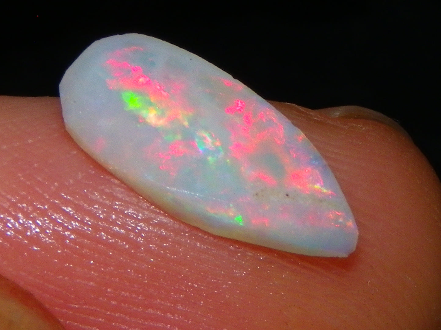 Nice Rubbed Lightning Ridge Opal Parcel 23.1cts Bright Fires/Crysta/Light Base Multicolours