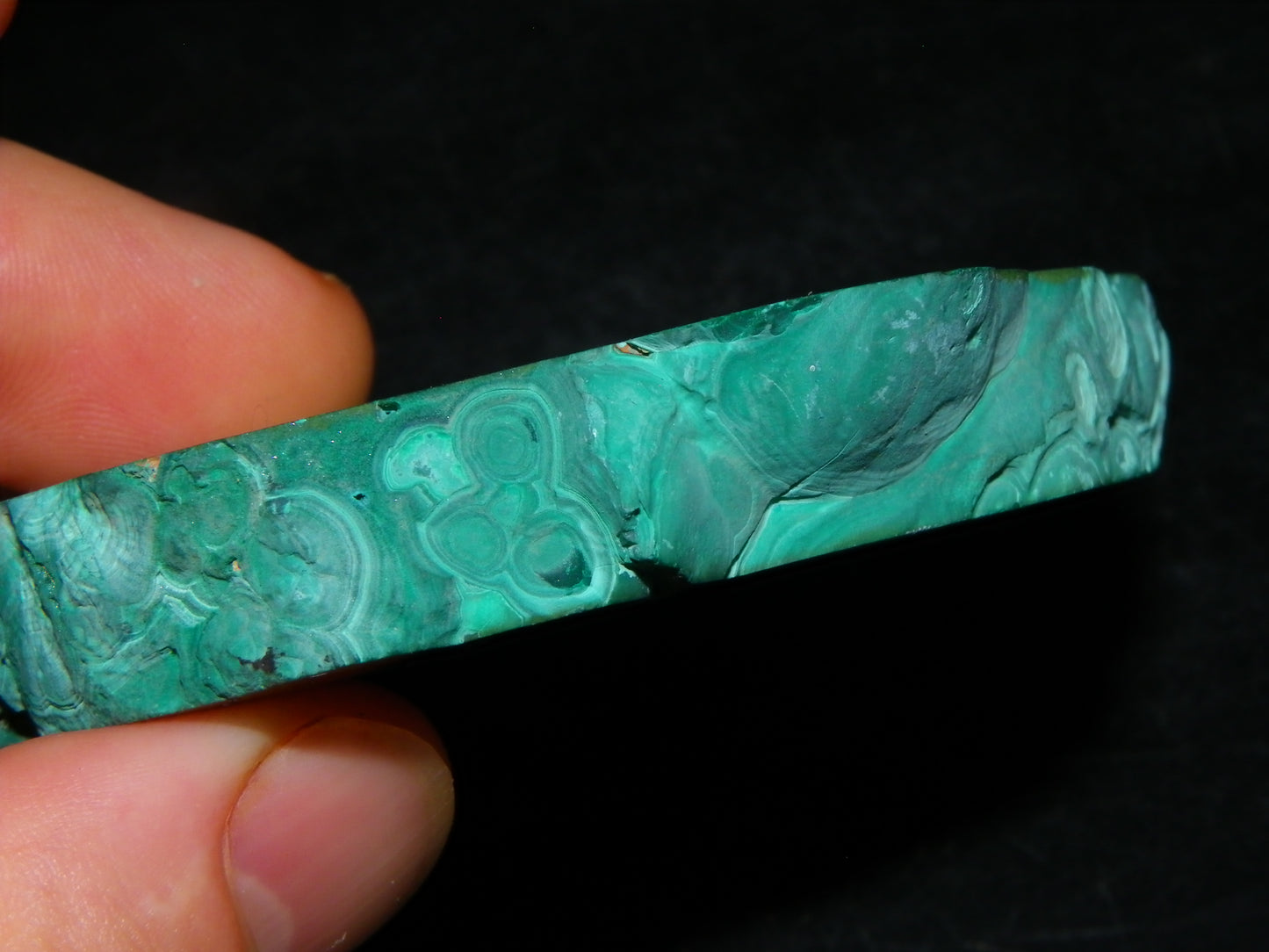 Huge 1246cts Botroydal Malachite Polished Slice/Specimen Superb Patterns Double sided