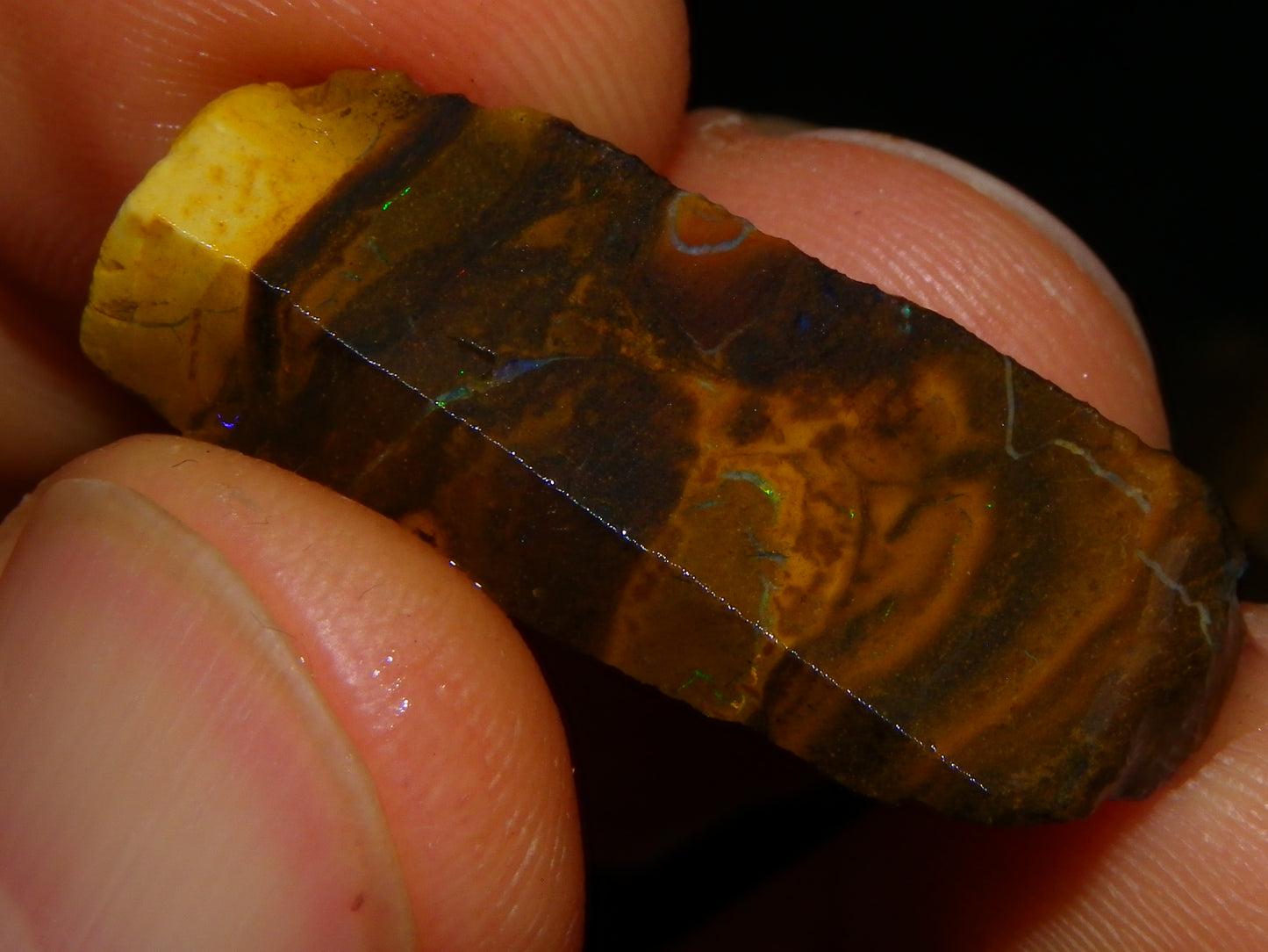 Nice Sliced Koroit/Boulder Opal Parcel 106cts Queensland Australia Greens/Patterns