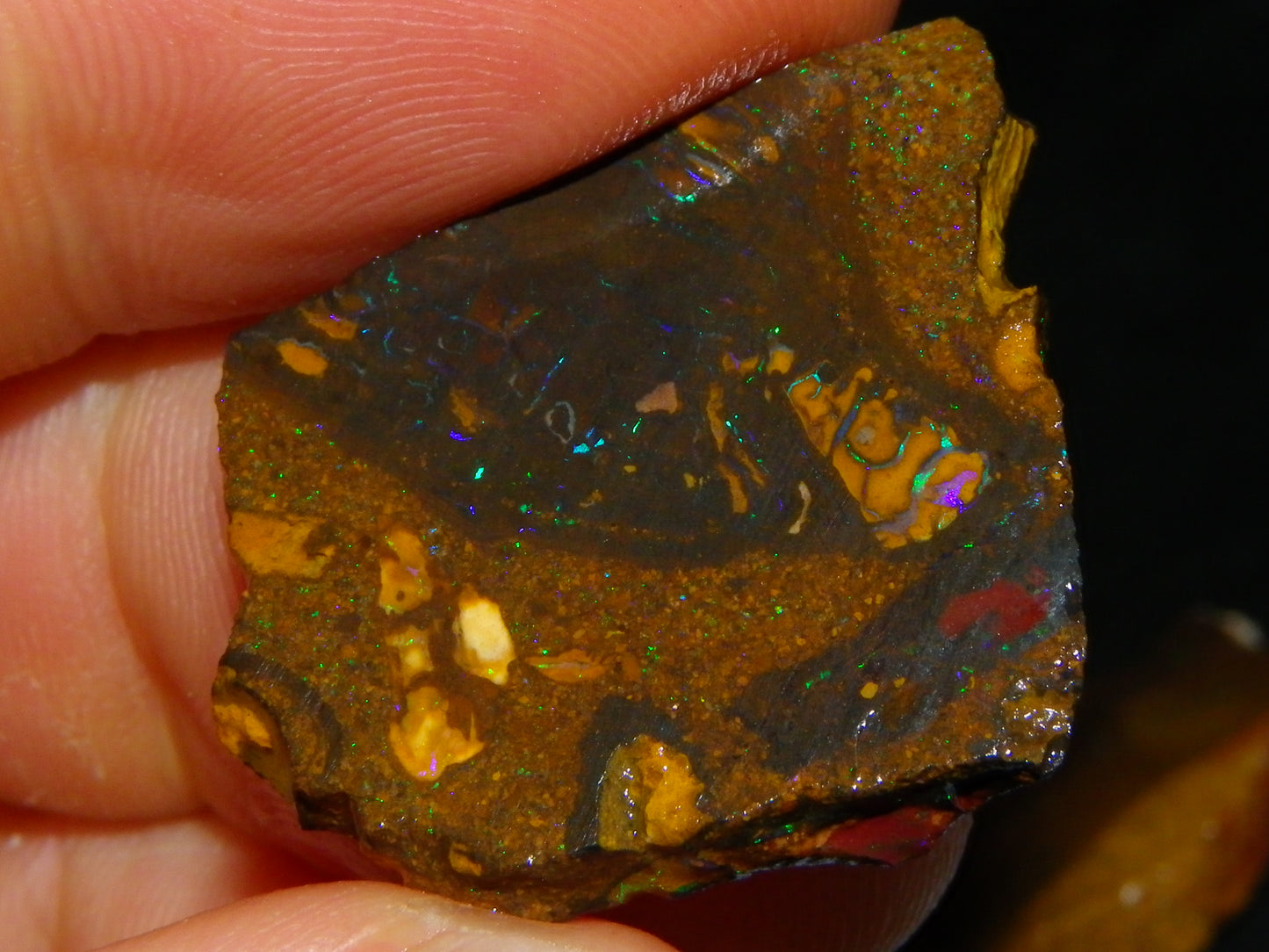 Nice Sliced Koroit/Boulder Opal Parcel 106cts Queensland Australia Greens/Patterns