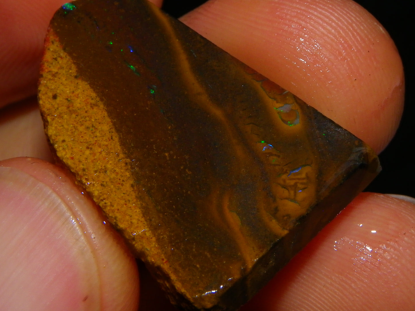 Nice Sliced Koroit/Boulder Opal Parcel 106cts Queensland Australia Greens/Patterns