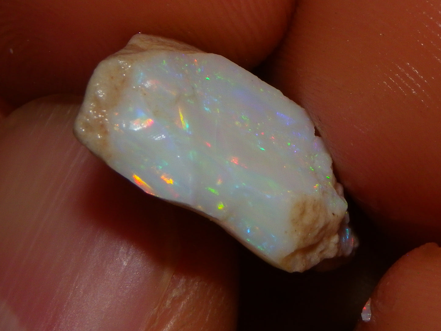 Nice Rough Opal Specimens/Seam 58.5cts Coober Pedy Australia Multicolours