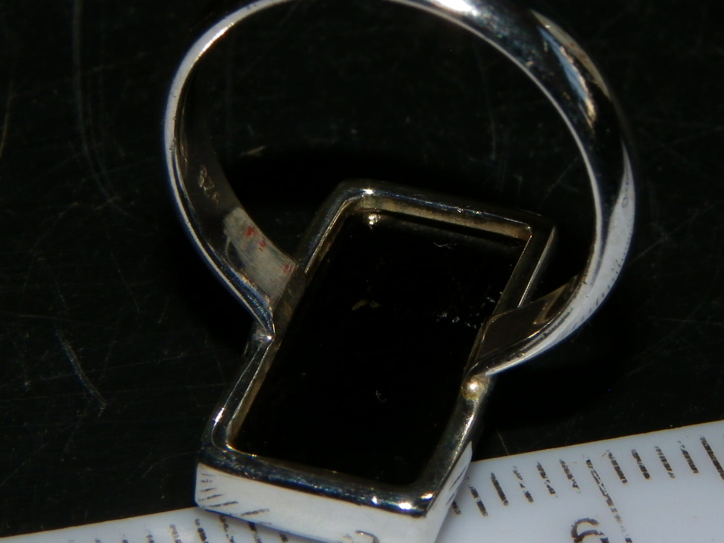Nice Silver 925 Au Opal +Onyx Inlay Flower Ring 20.5cts Australia :)