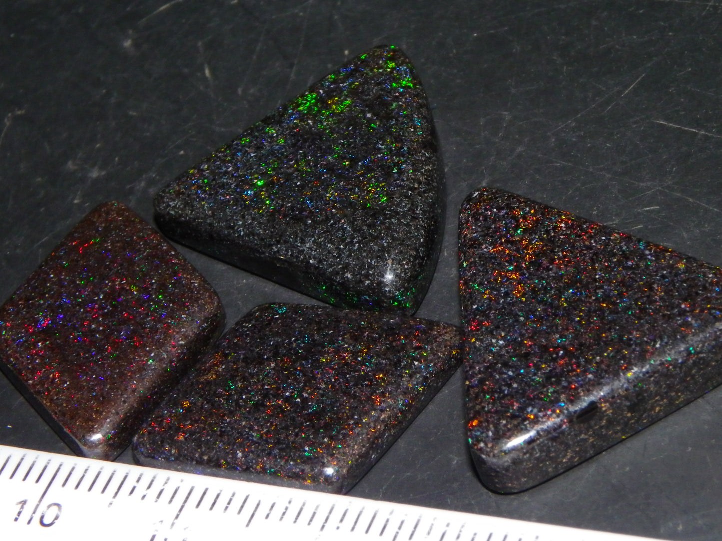 4 Nice Andamooka Matrix Opal Cab/Polished/Treated 42.2cts