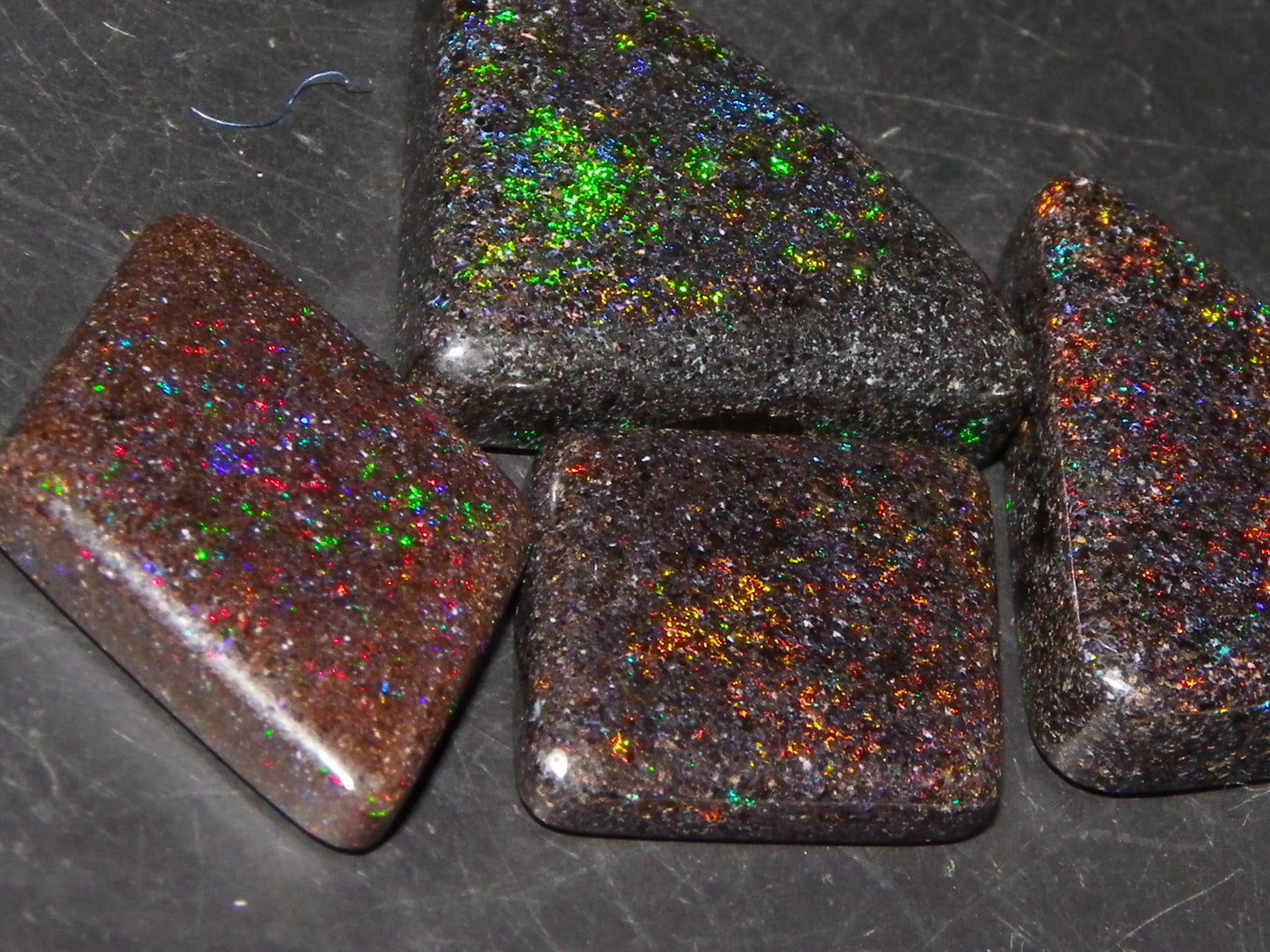 4 Nice Andamooka Matrix Opal Cab/Polished/Treated 42.2cts