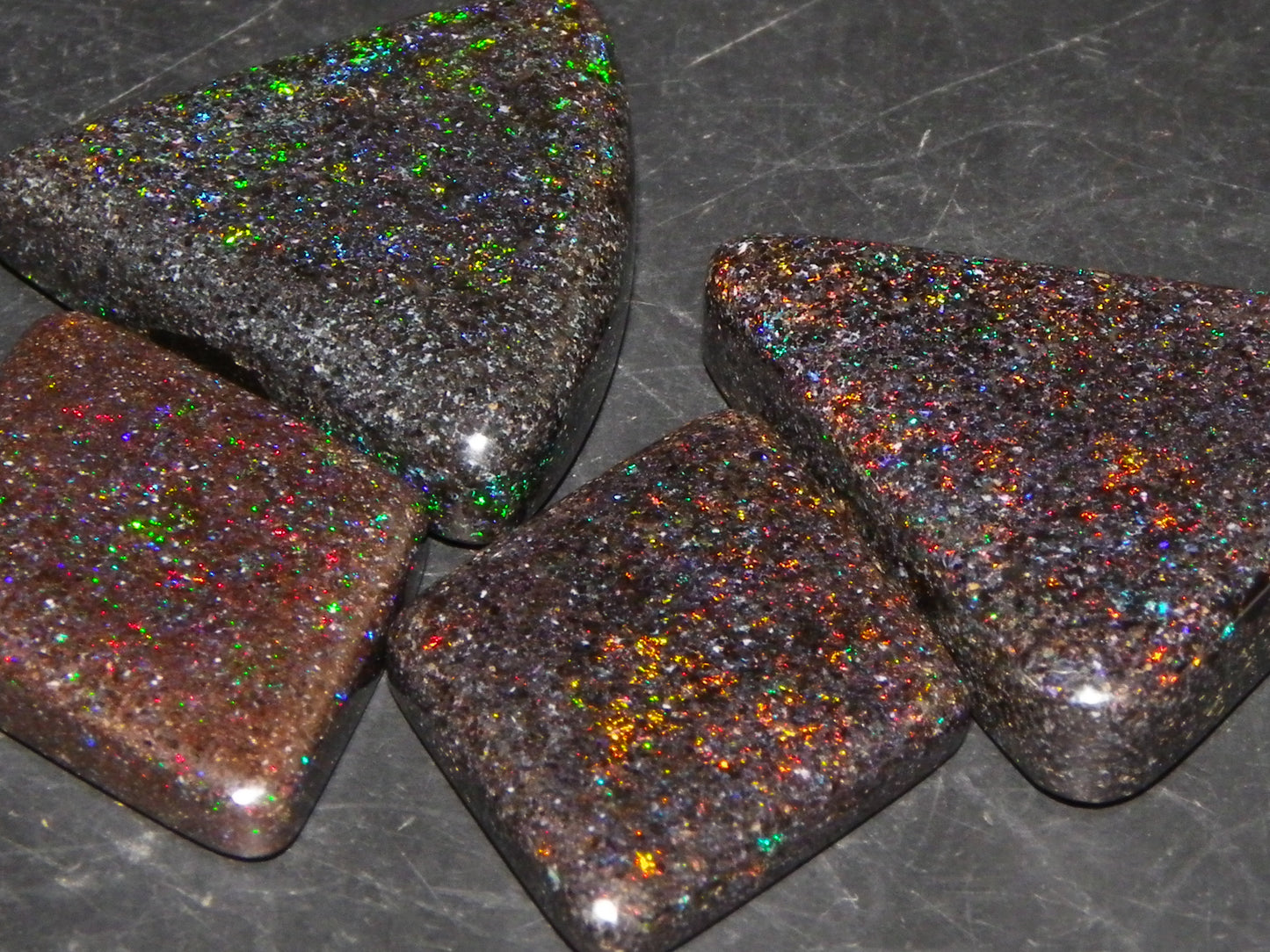 4 Nice Andamooka Matrix Opal Cab/Polished/Treated 42.2cts