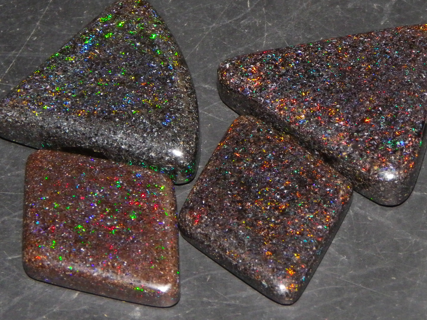 4 Nice Andamooka Matrix Opal Cab/Polished/Treated 42.2cts