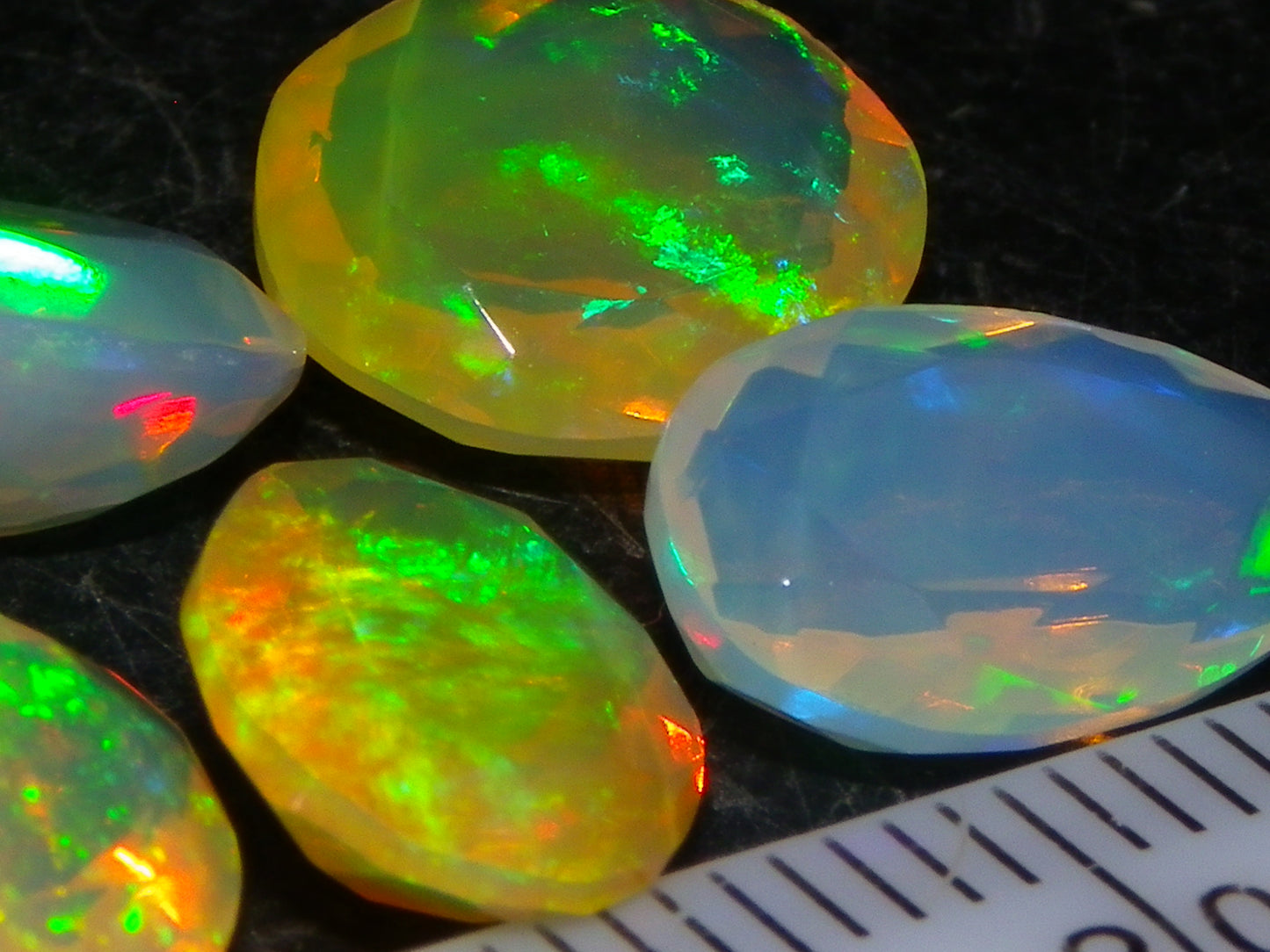 Nice Faceted Welo Crystal Opal Parcel 13.38cts Multicolours 7x stones Ethiopia