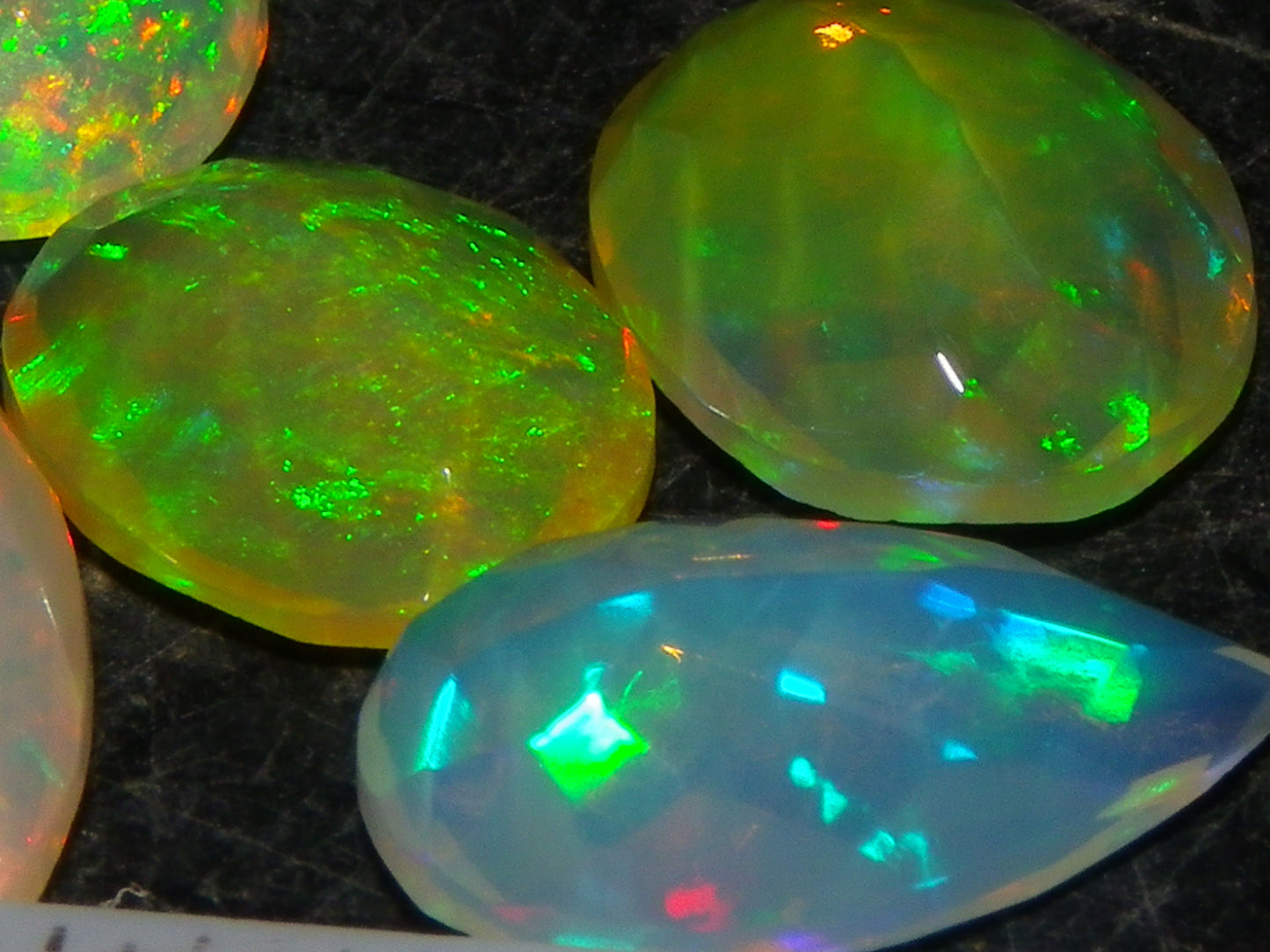Nice Faceted Welo Crystal Opal Parcel 13.38cts Multicolours 7x stones Ethiopia