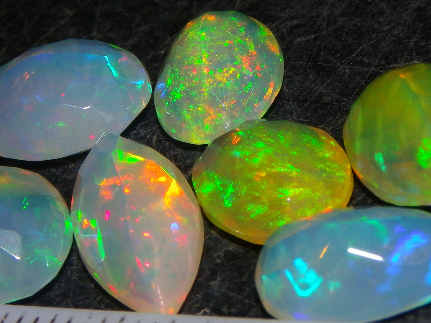 Nice Faceted Welo Crystal Opal Parcel 13.38cts Multicolours 7x stones Ethiopia