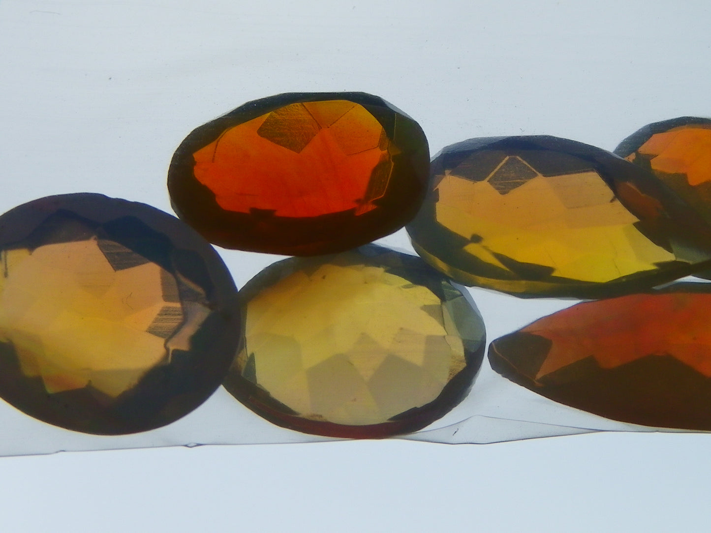Nice Faceted Welo Crystal Opal Parcel 13.38cts Multicolours 7x stones Ethiopia