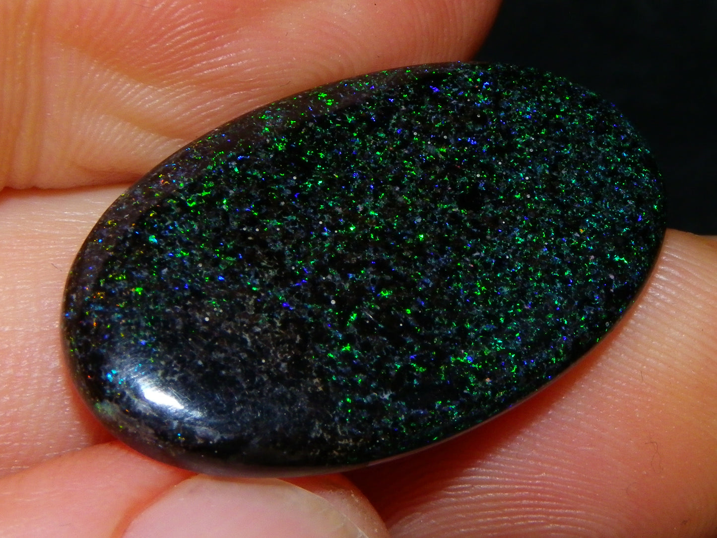 2 Nice Quality Andamooka Matrix Opal Oval Cabs 20.3cts Multicolour Fires Au