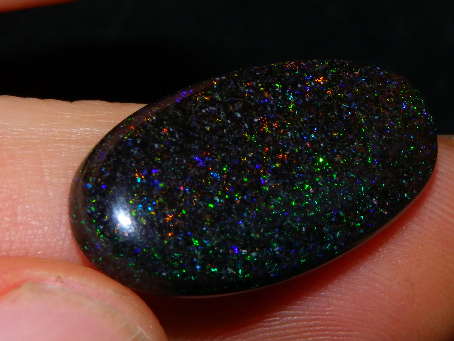 2 Nice Quality Andamooka Matrix Opal Oval Cabs 20.3cts Multicolour Fires Au