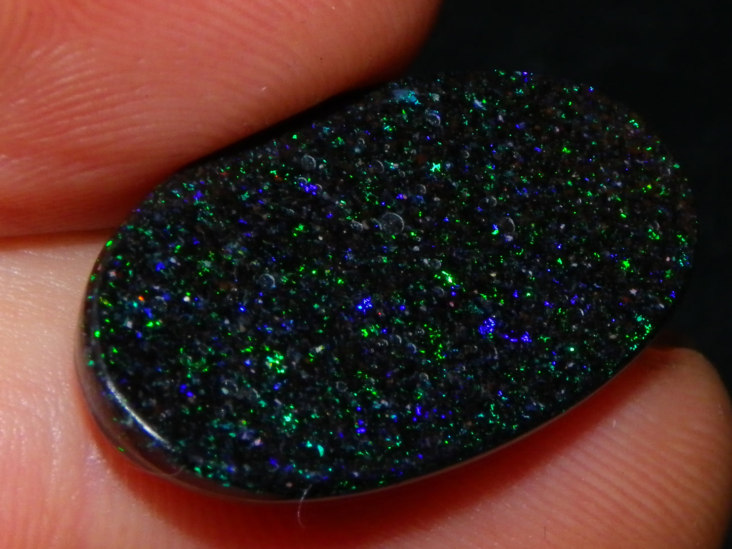 2 Nice Quality Andamooka Matrix Opal Oval Cabs 20.3cts Multicolour Fires Au