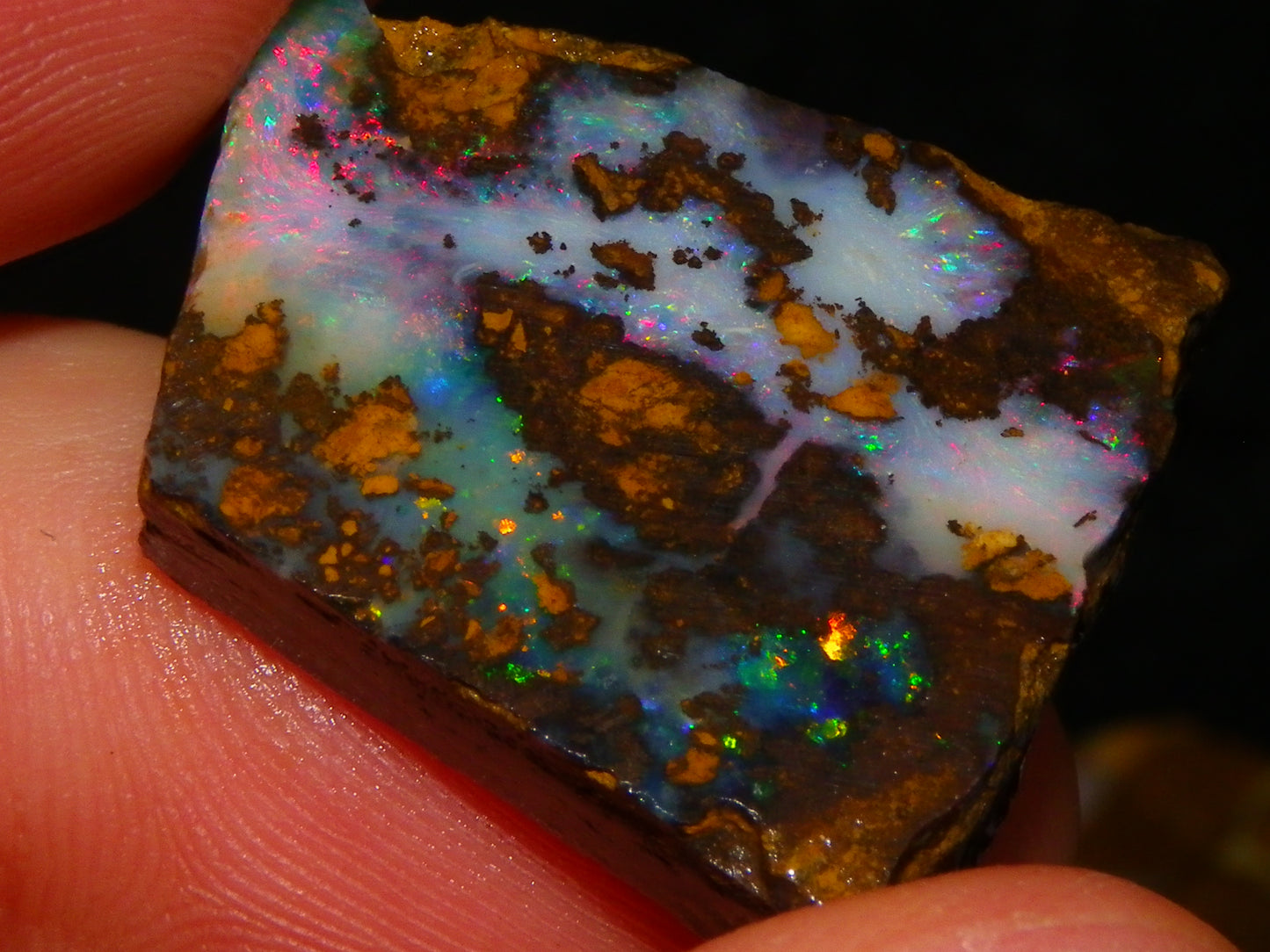 Nice Rough/Rubbed/Sliced Boulder Opal Parcel 113.4cts Queensland Australia Au