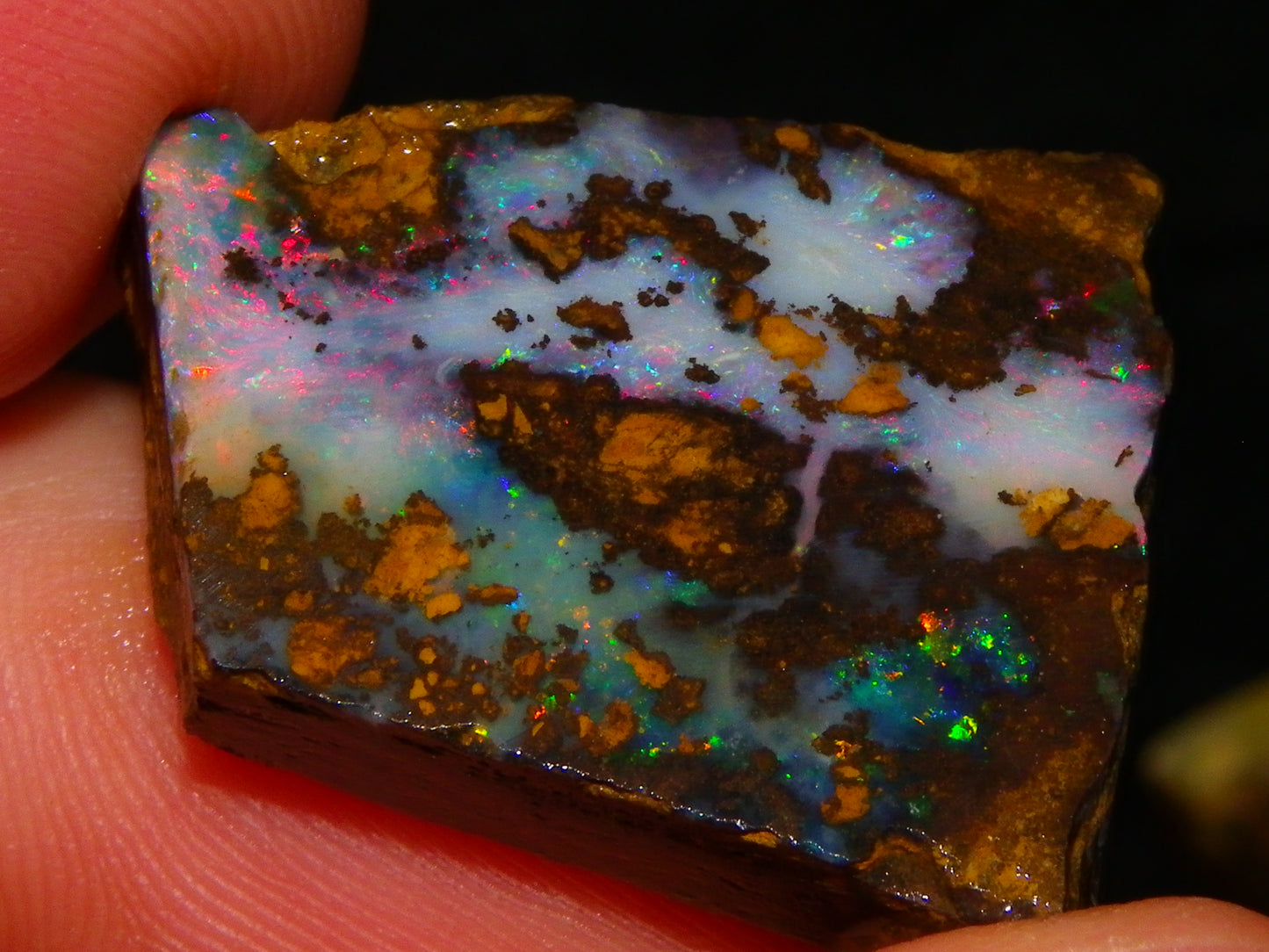 Nice Rough/Rubbed/Sliced Boulder Opal Parcel 113.4cts Queensland Australia Au