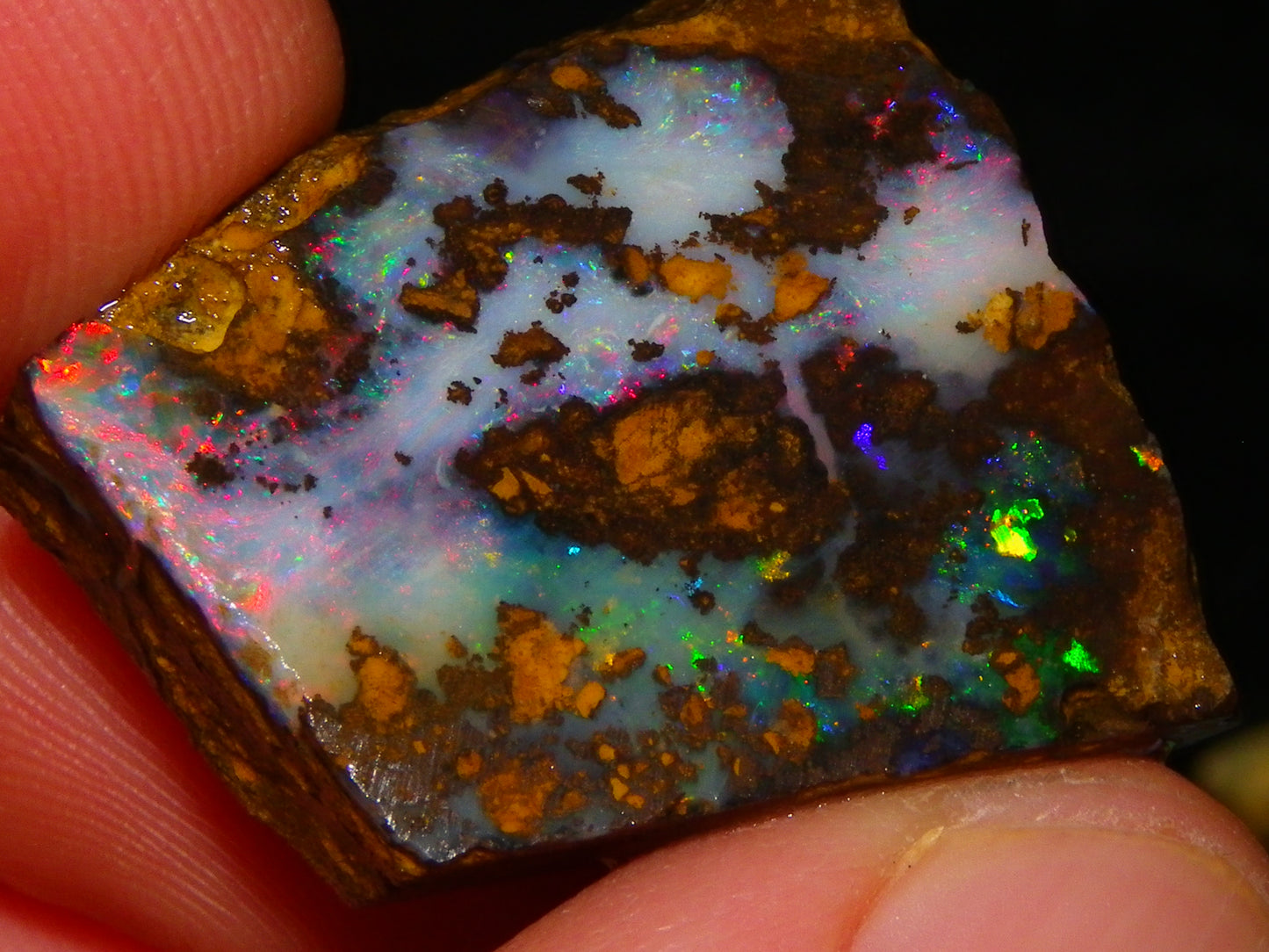 Nice Rough/Rubbed/Sliced Boulder Opal Parcel 113.4cts Queensland Australia Au