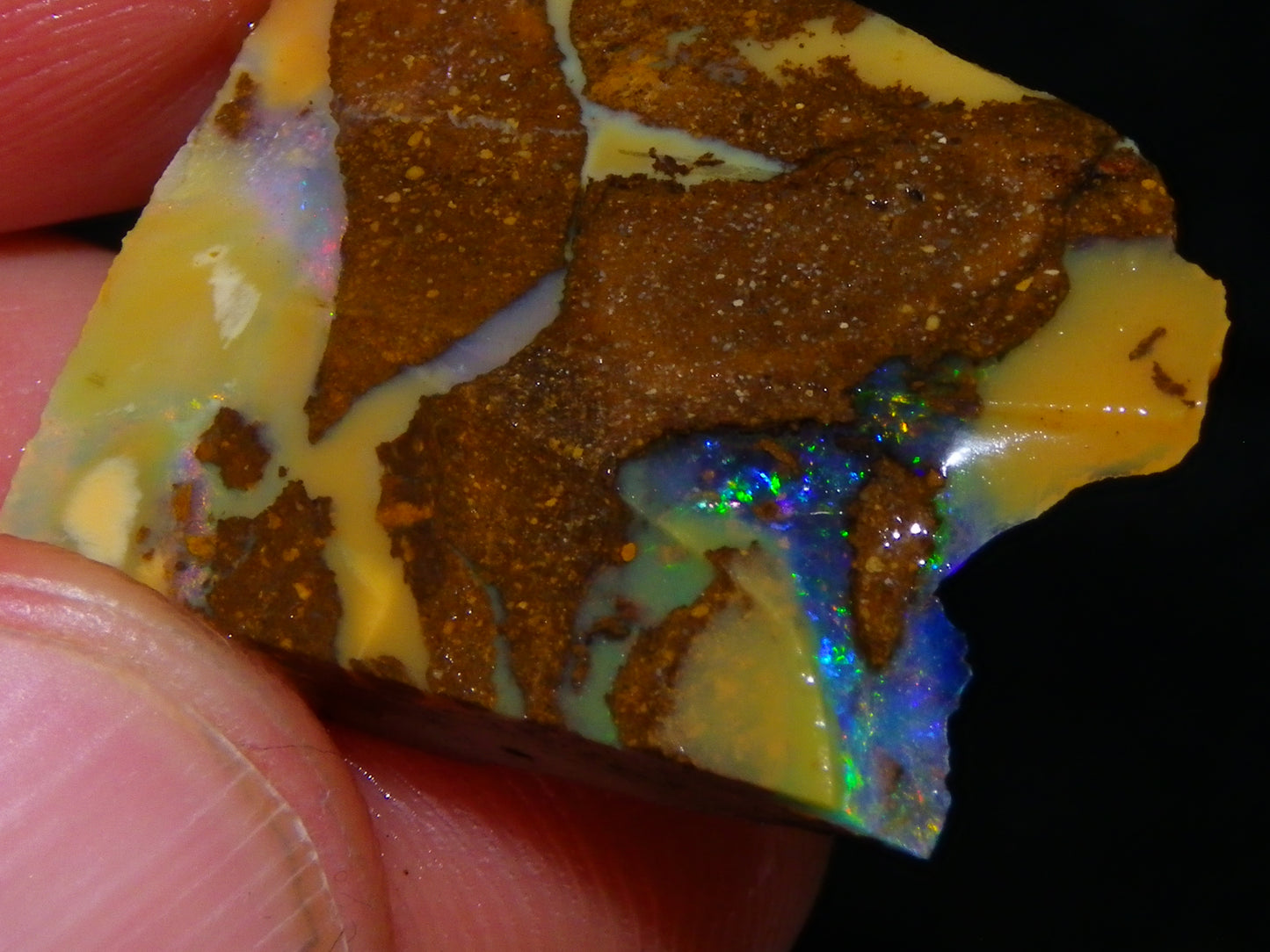 Nice Rough/Rubbed/Sliced Boulder Opal Parcel 113.4cts Queensland Australia Au