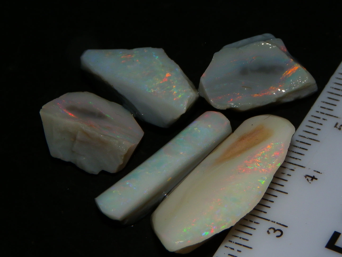 Nice Lightning Ridge Opal Grey/Light Rubs 41cts Pink/Green/Blue Fires Australia