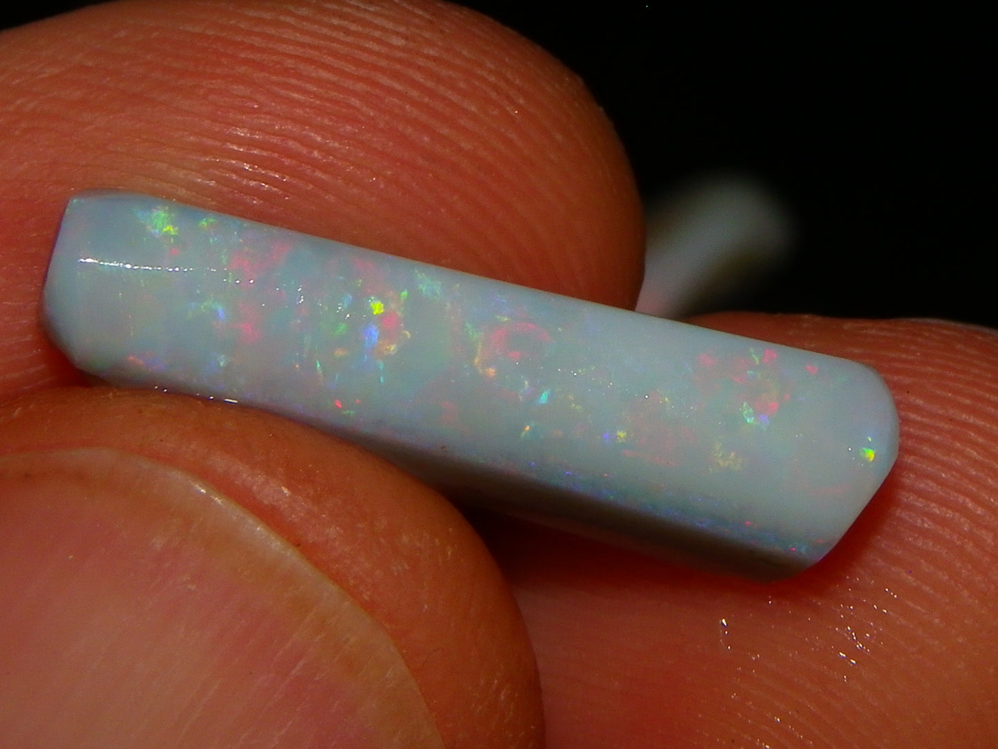 Nice Lightning Ridge Opal Grey/Light Rubs 41cts Pink/Green/Blue Fires Australia