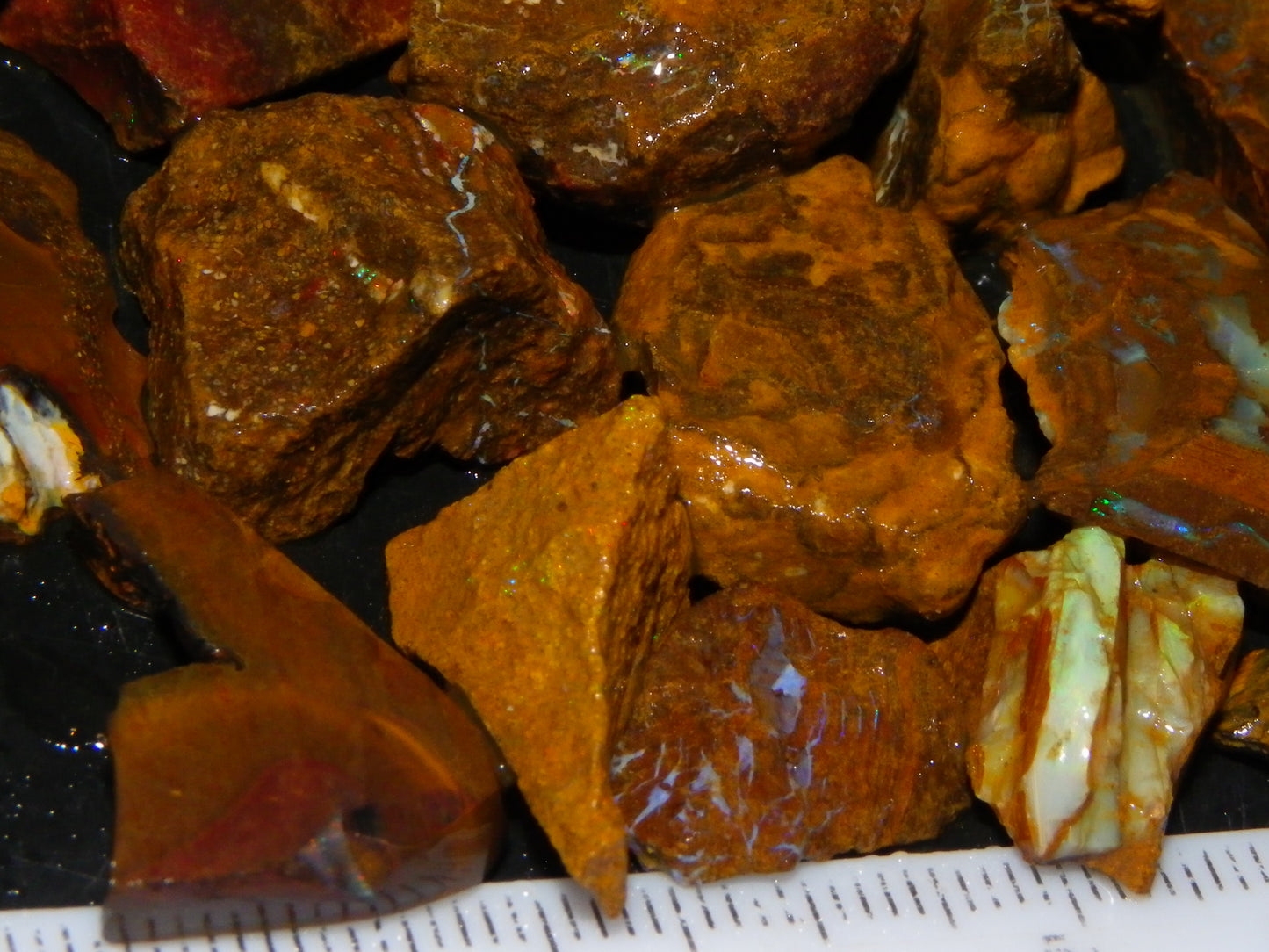 Nice Matrix/Boulder Opal Small Specimens 350cts Queensland Australia Some Fires