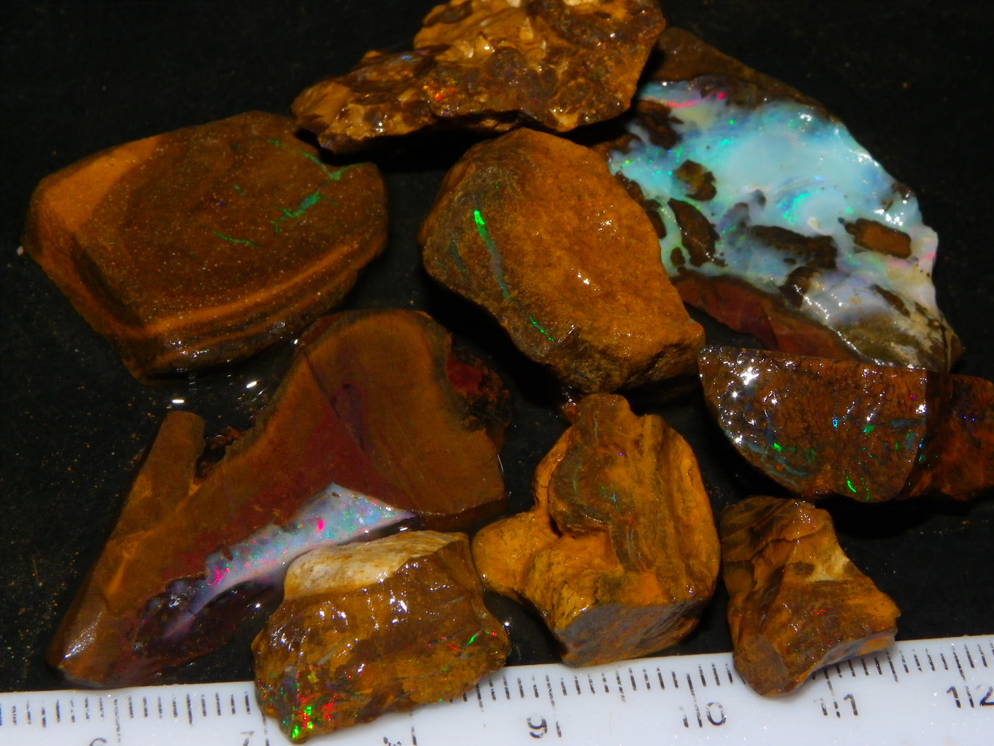 Nice Boulder/Matrix Opal Rough/Rub Parcel 300cts Some Nice Fires Australia :)