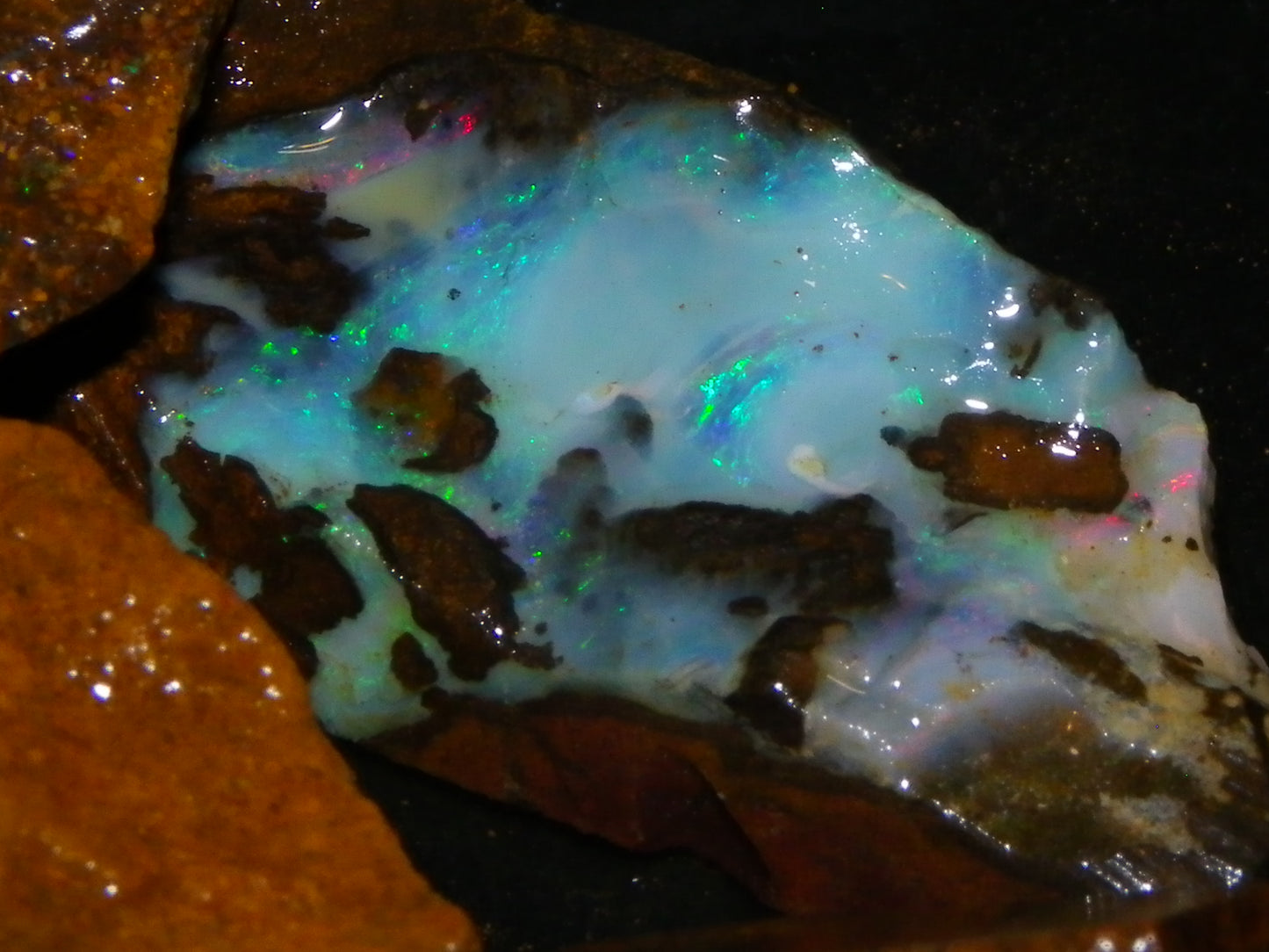 Nice Boulder/Matrix Opal Rough/Rub Parcel 300cts Some Nice Fires Australia :)