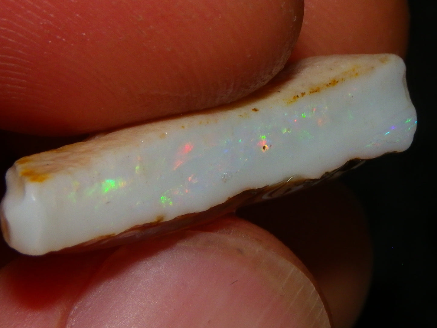 Nice Coober Pedy Seam Opal Rough/Specimens 108.6cts Multicolours White/Milky Base