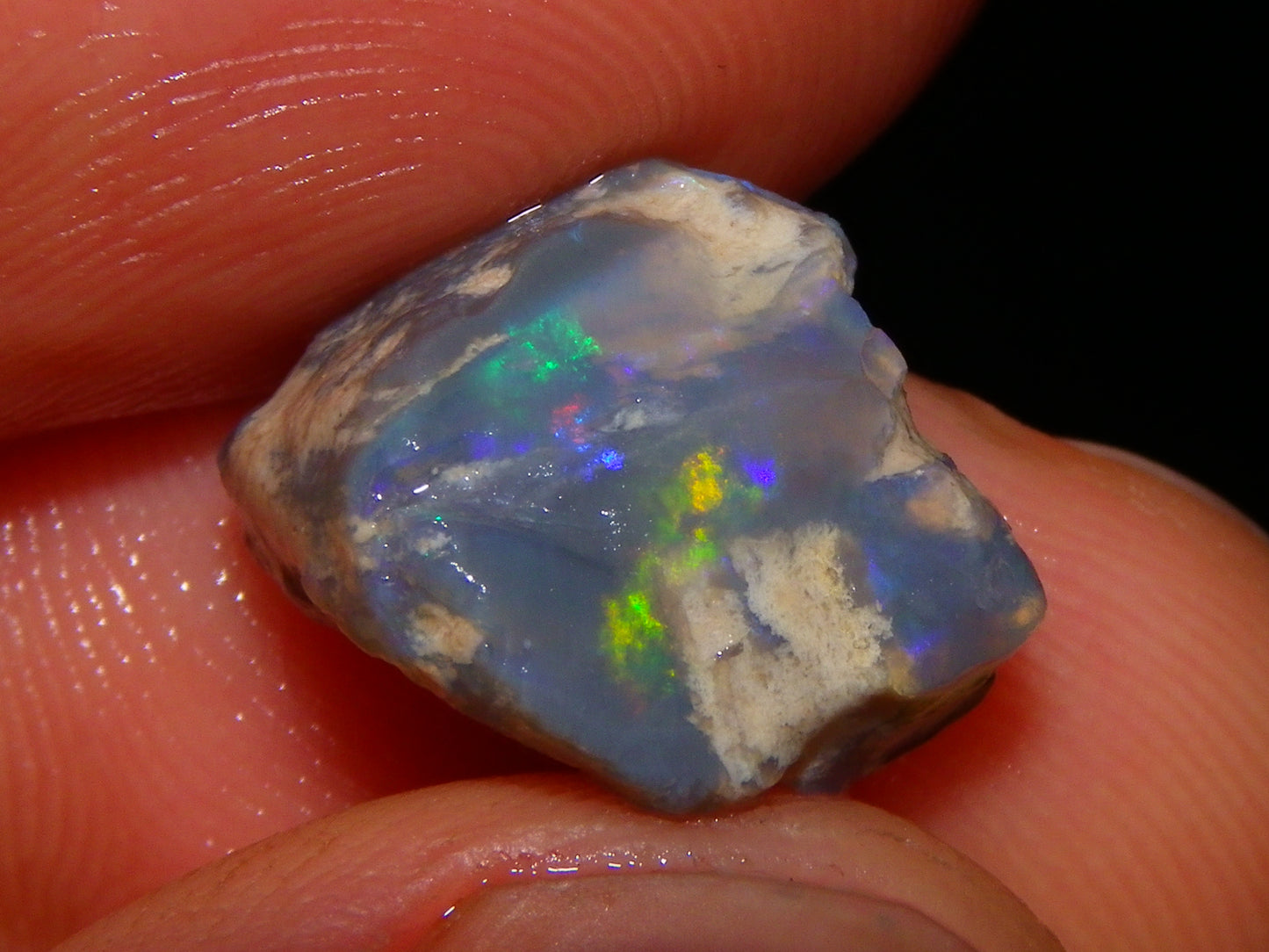 Nice Rough/Rubbed Lightning Ridge Opal Parcel 117.7cts Mixed Base Green/Blue/Pinks