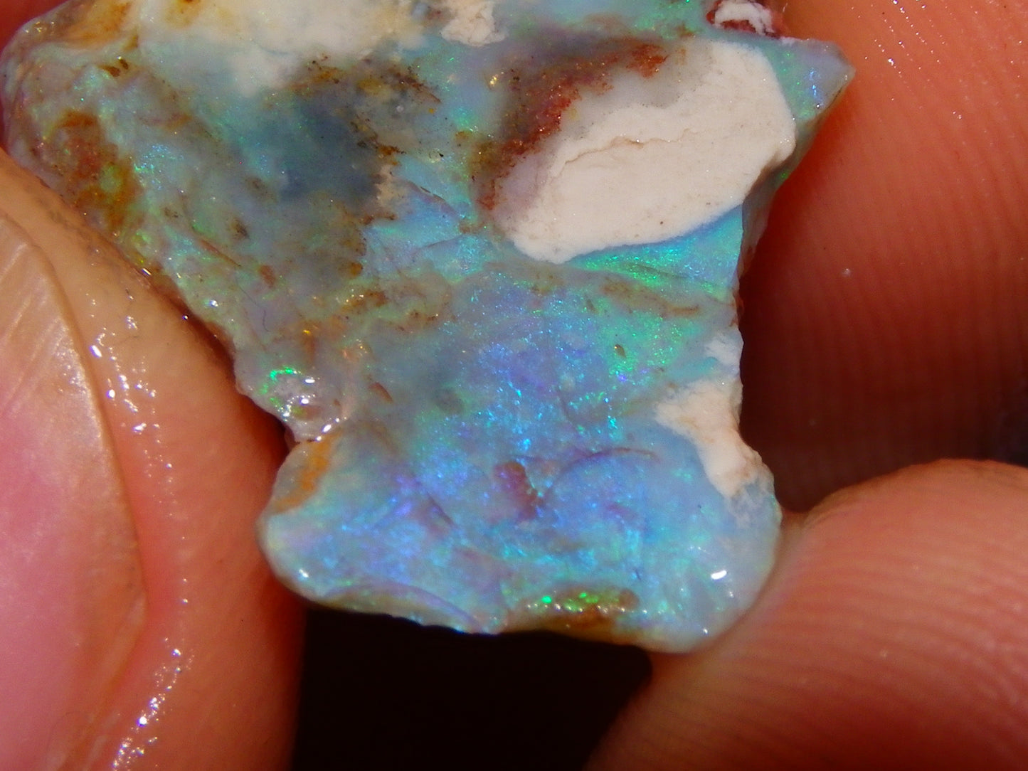 Nice Rough/Rubbed Lightning Ridge Opal Parcel 117.7cts Mixed Base Green/Blue/Pinks