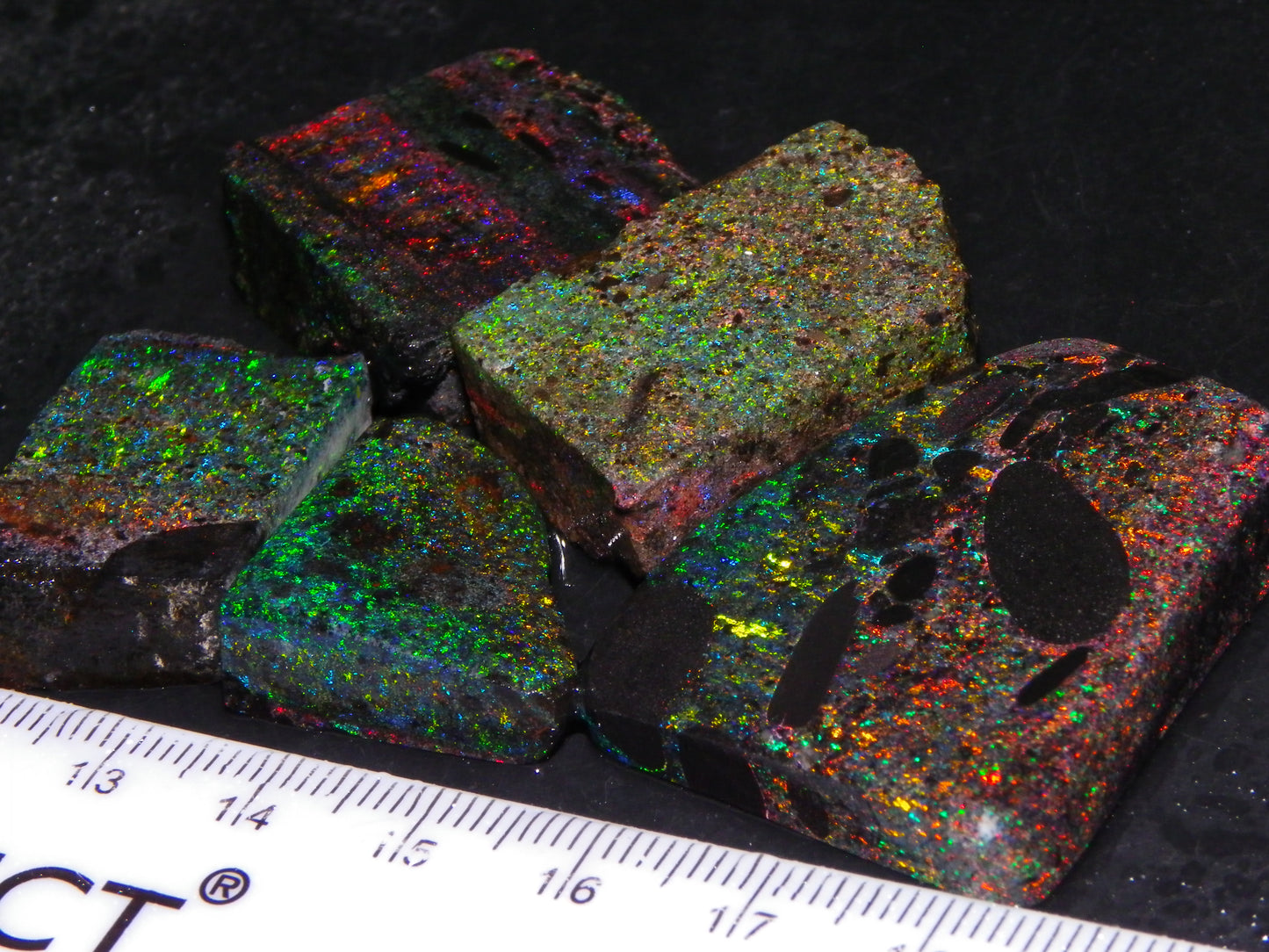 Nice Quality Andamooka Matrix Opal Parcel 238.5cts Multicolour Fires Australia :)