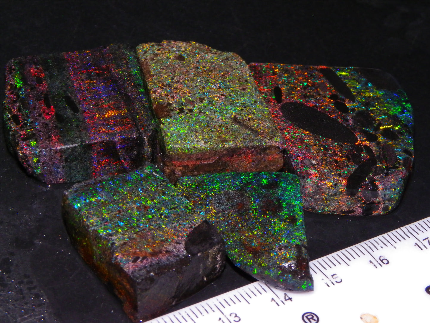 Nice Quality Andamooka Matrix Opal Parcel 238.5cts Multicolour Fires Australia :)