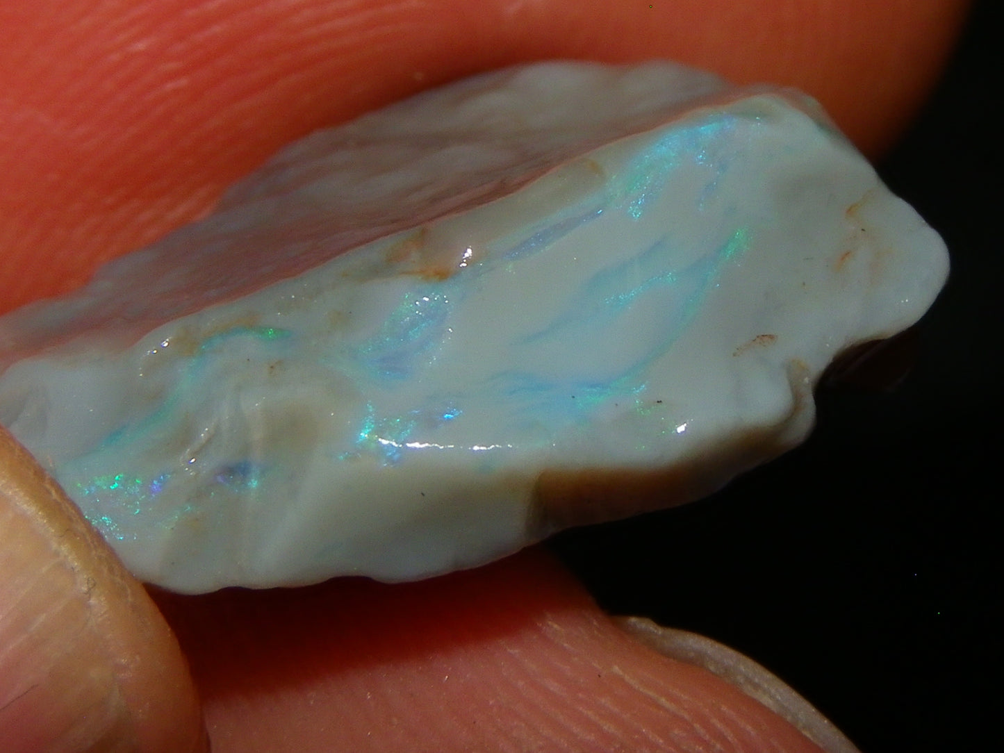Nice Rough/Rubbed Opals 90cts Lightning Ridge Australia Blue/Purples Nobby/Seam