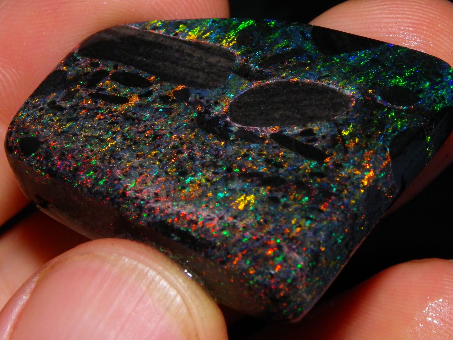 Nice Quality Andamooka Matrix Opal Parcel 238.5cts Multicolour Fires Australia :)