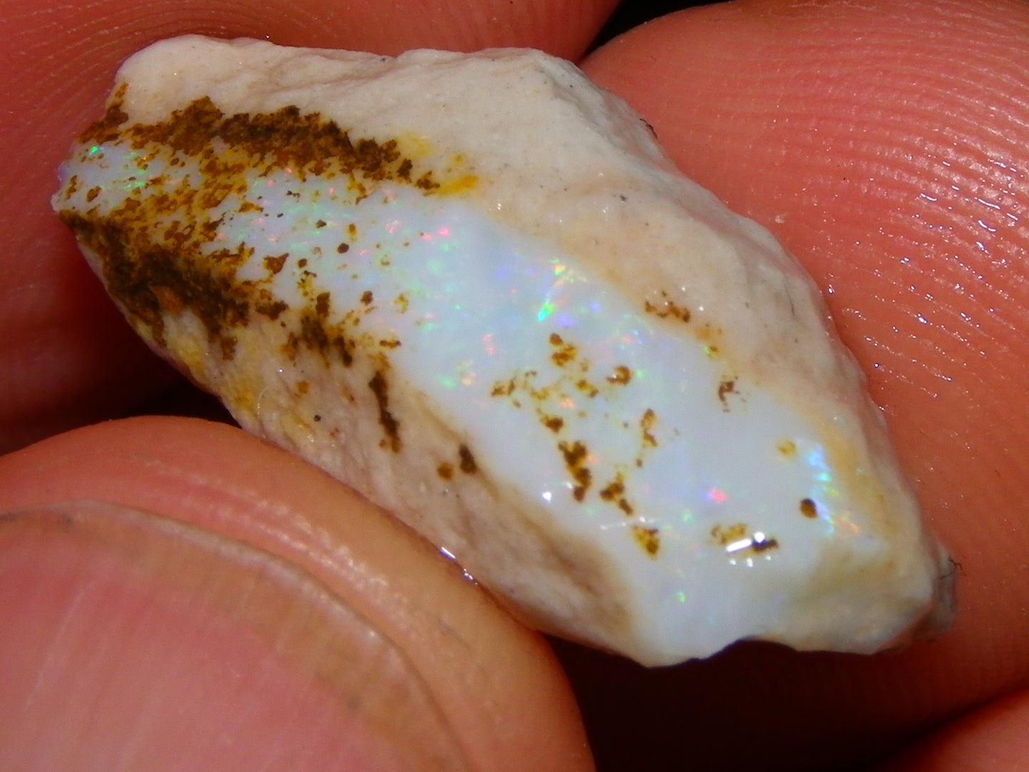 Nice Quality Coober Pedy Opal Rough Parcel 56.35cts Multicolour Fires/Bars