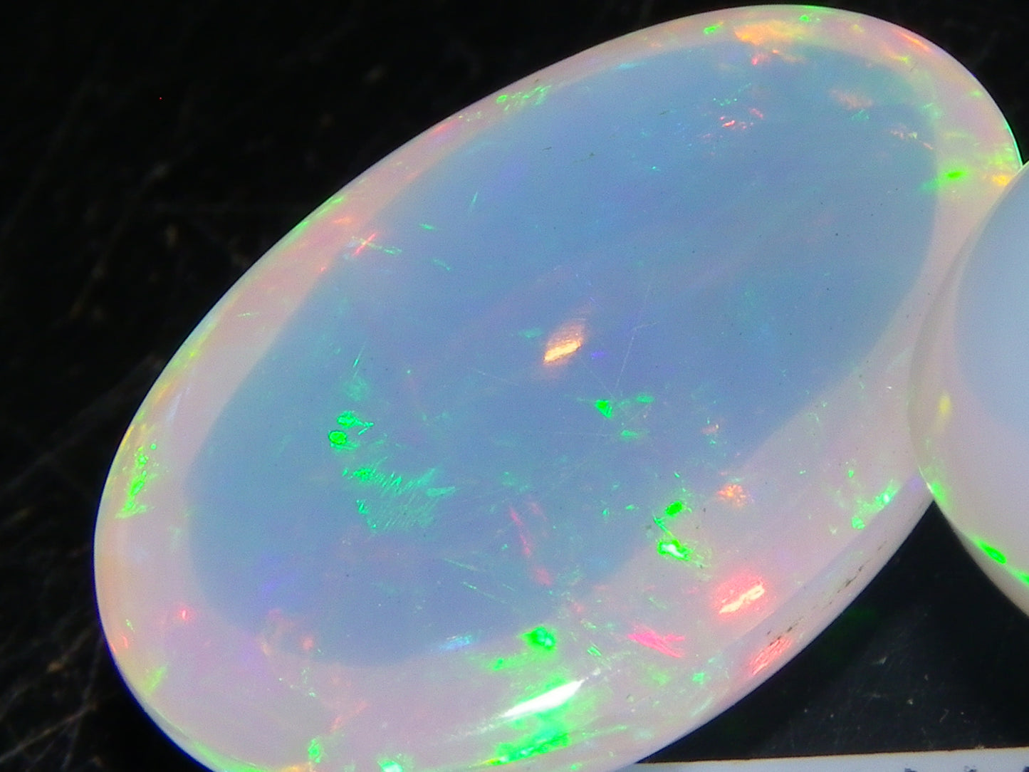 2 Nice Cut/Polished Welo Crystal Opals 14.19cts Blue/Green/Gold Fires Ethiopia