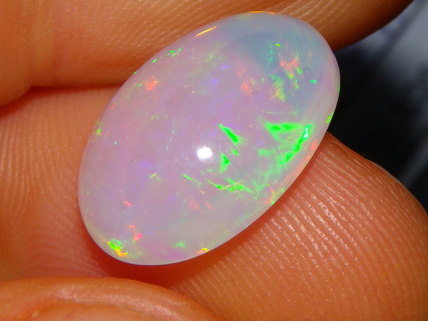 2 Nice Cut/Polished Welo Crystal Opals 14.19cts Blue/Green/Gold Fires Ethiopia