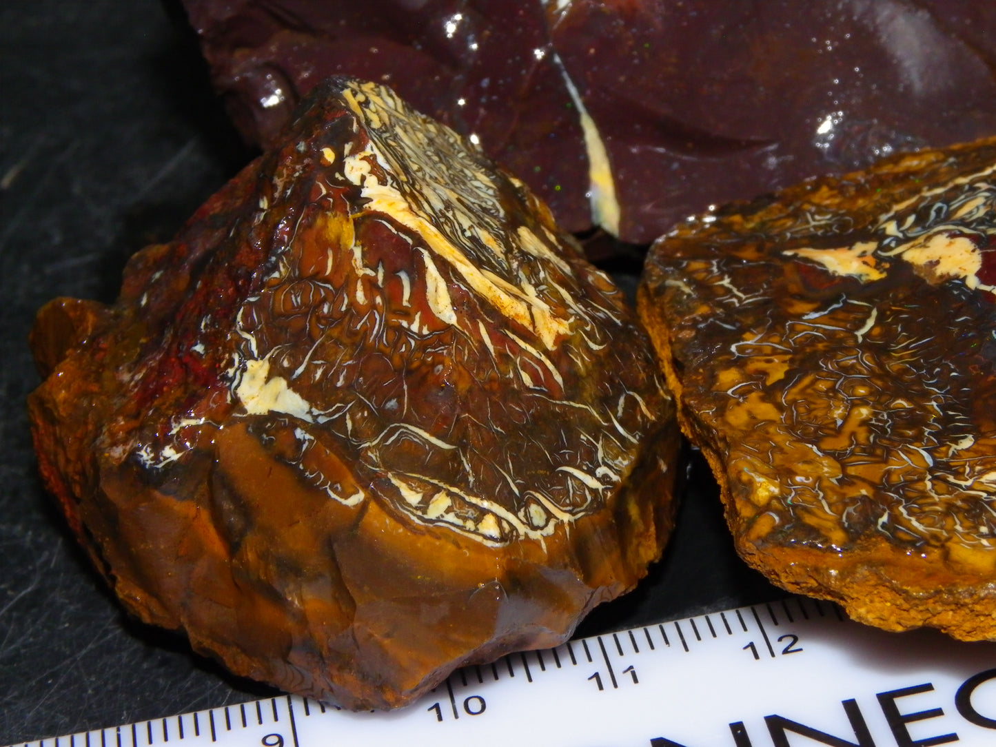 Nice Koroit Opal Nuts/Pattern Chunks/Specimens 548 Grams Queensland Australia