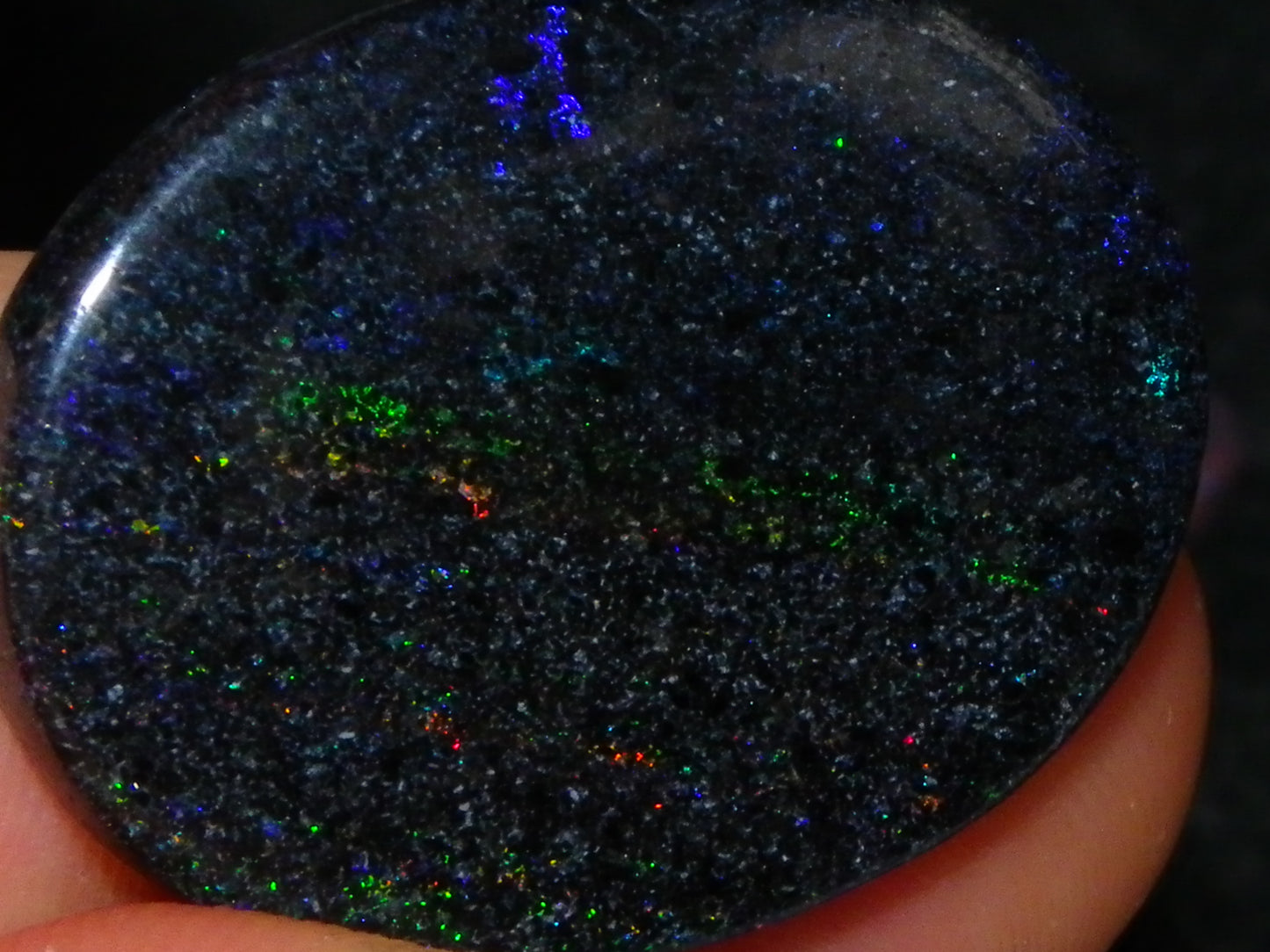 13 Nice Cut/Polished /Treated Andamooka Matrix Opals 143cts Red/Green/Blue Fires