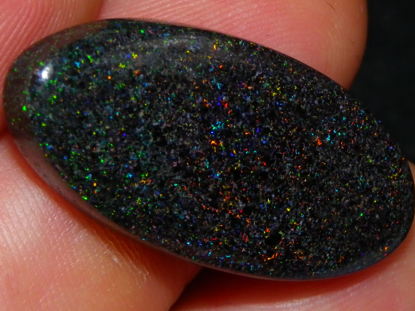 13 Nice Cut/Polished /Treated Andamooka Matrix Opals 143cts Red/Green/Blue Fires