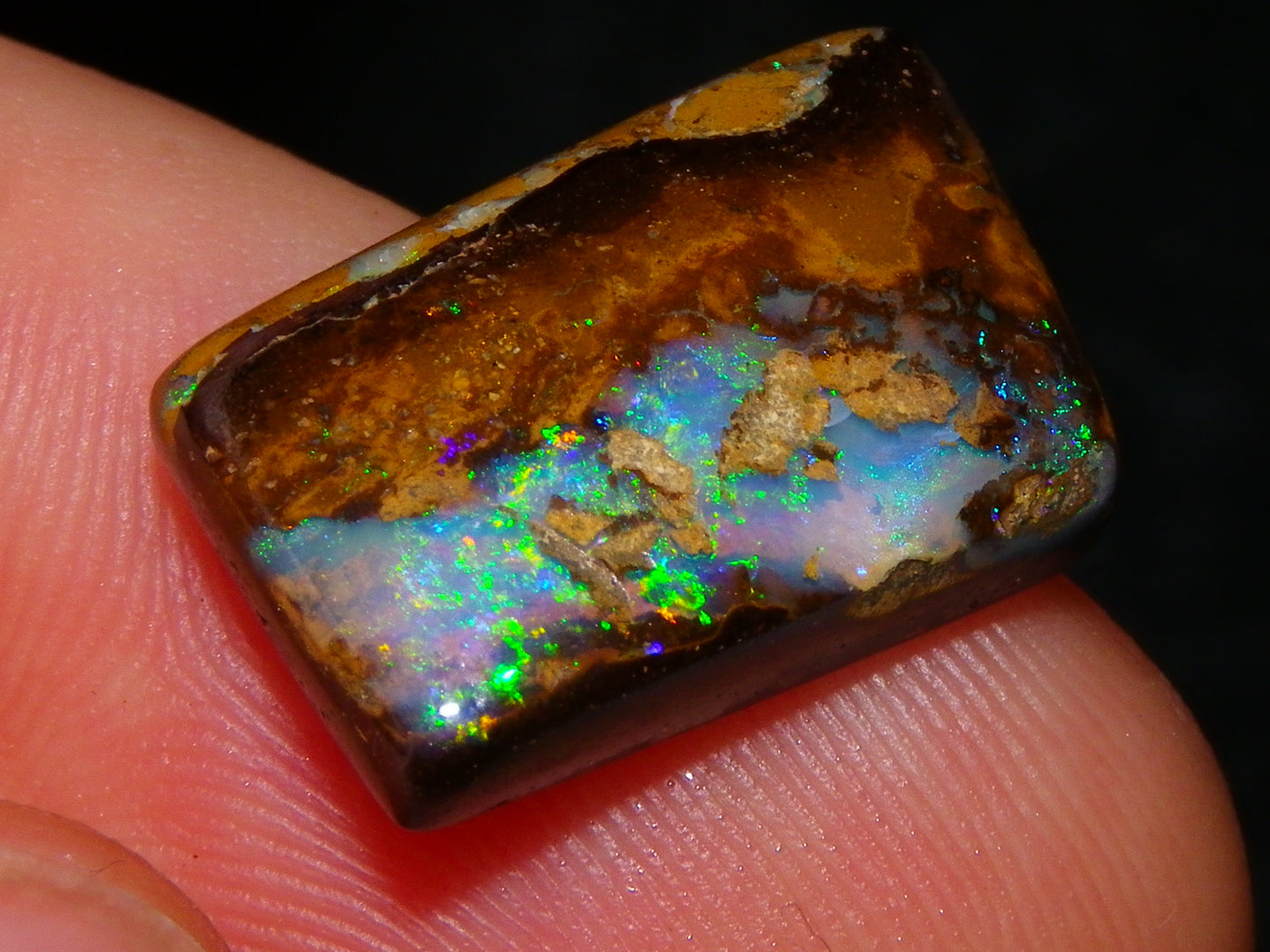 16 Cut/Polished Boulder/Koroit/Matrix Opal Cabs 192.5cts Fires/Patterns Australia