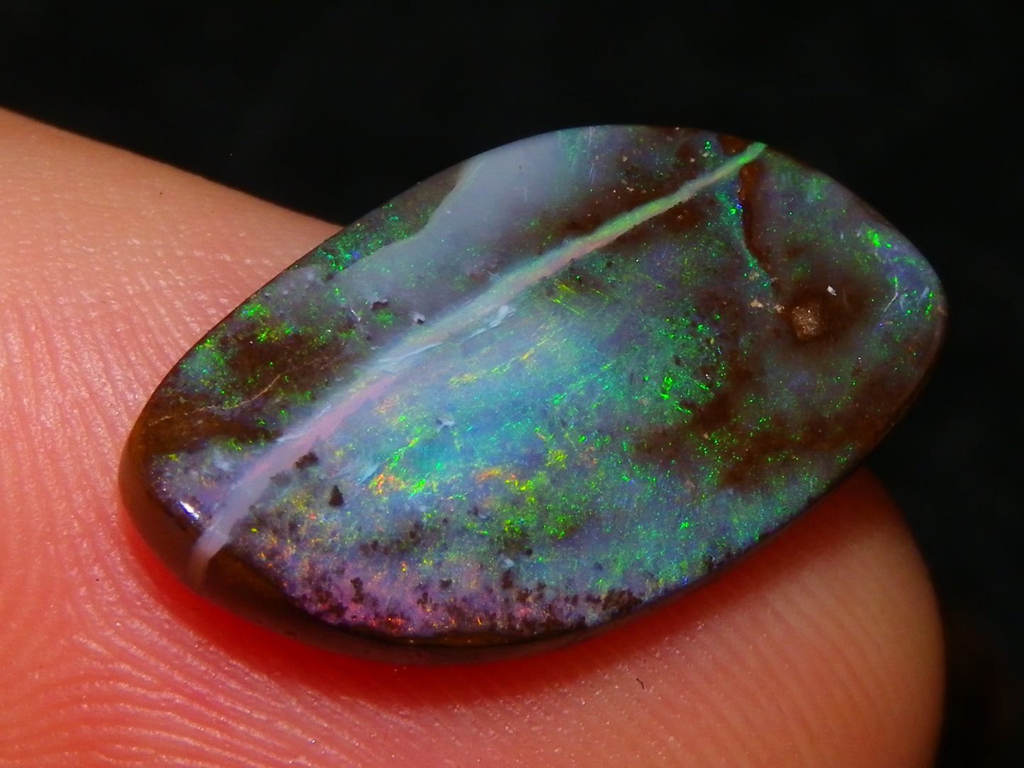 16 Cut/Polished Boulder/Koroit/Matrix Opal Cabs 192.5cts Fires/Patterns Australia