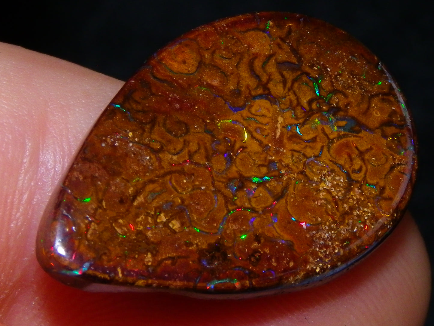 16 Cut/Polished Boulder/Koroit/Matrix Opal Cabs 192.5cts Fires/Patterns Australia