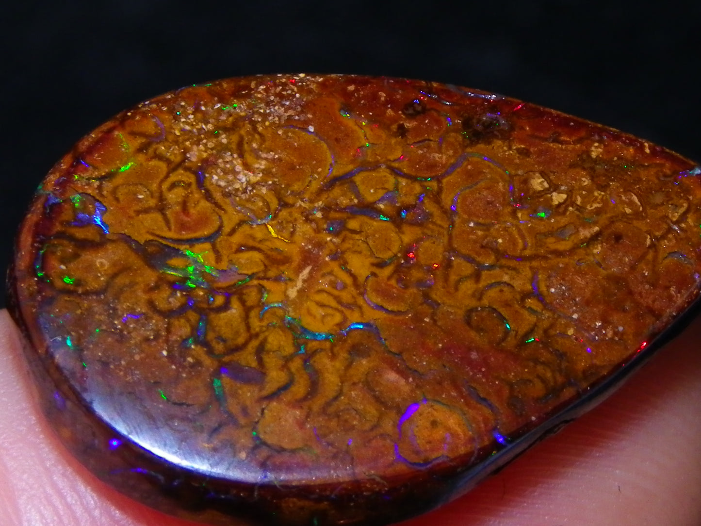 16 Cut/Polished Boulder/Koroit/Matrix Opal Cabs 192.5cts Fires/Patterns Australia