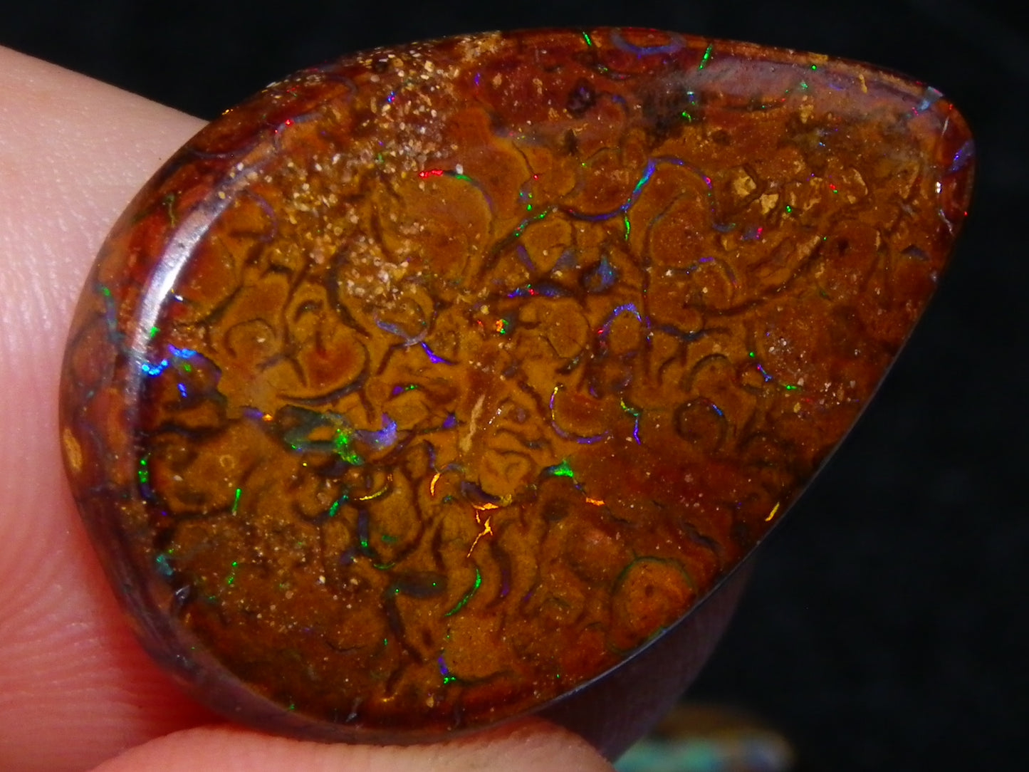 16 Cut/Polished Boulder/Koroit/Matrix Opal Cabs 192.5cts Fires/Patterns Australia